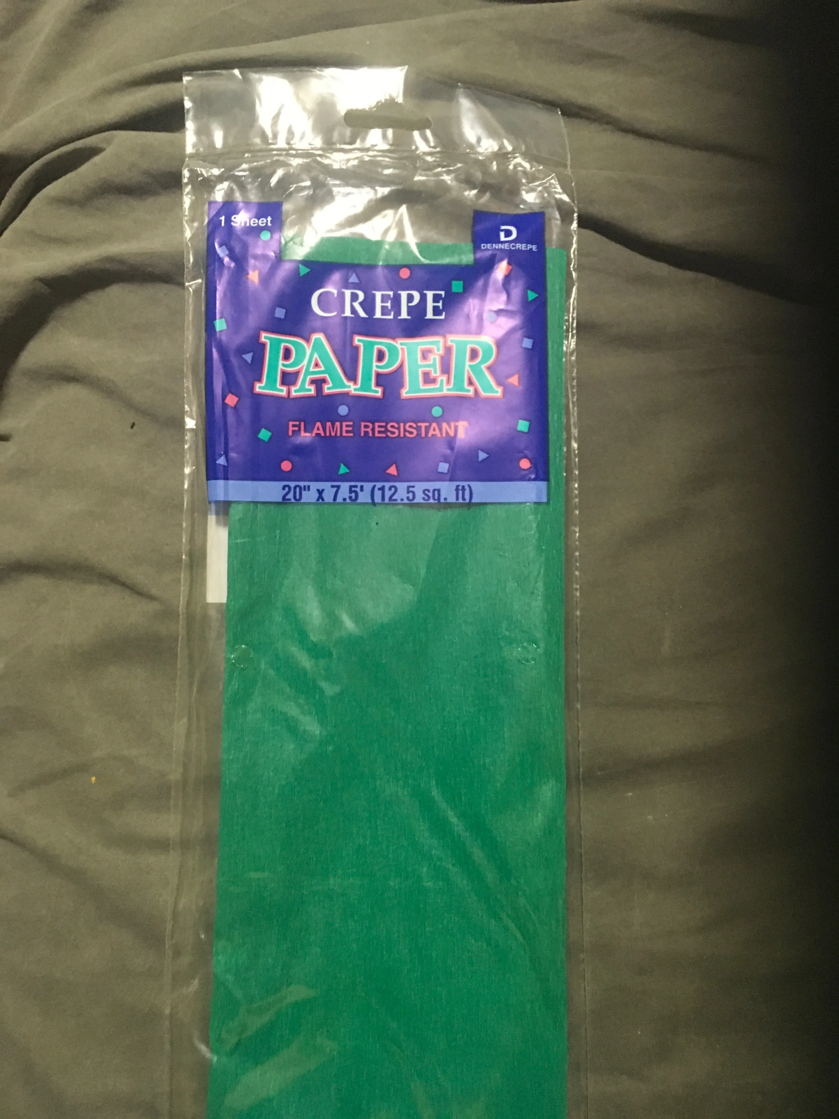 Dennison Crepe Paper, Flame Resistant