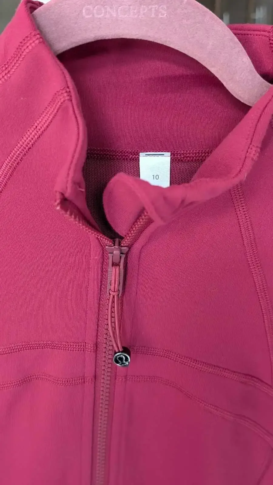 Lululemon Define Jacket - Pomegranate - Size 10 - Brand New image indicator(3)
