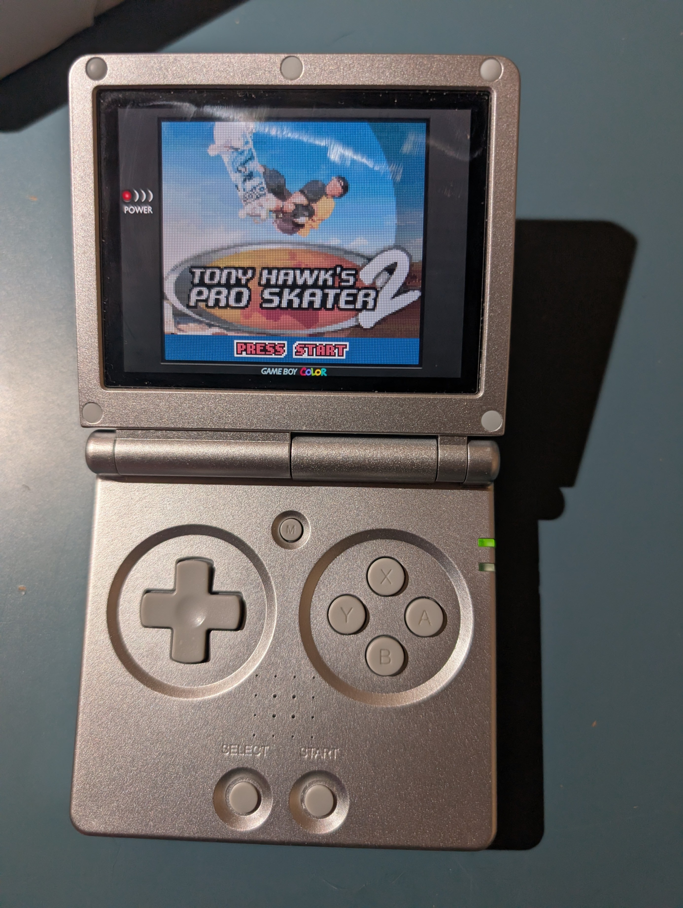 Used ANBERNIC RG35XXSP Silver Handheld Game Console with Bonus - photo 5