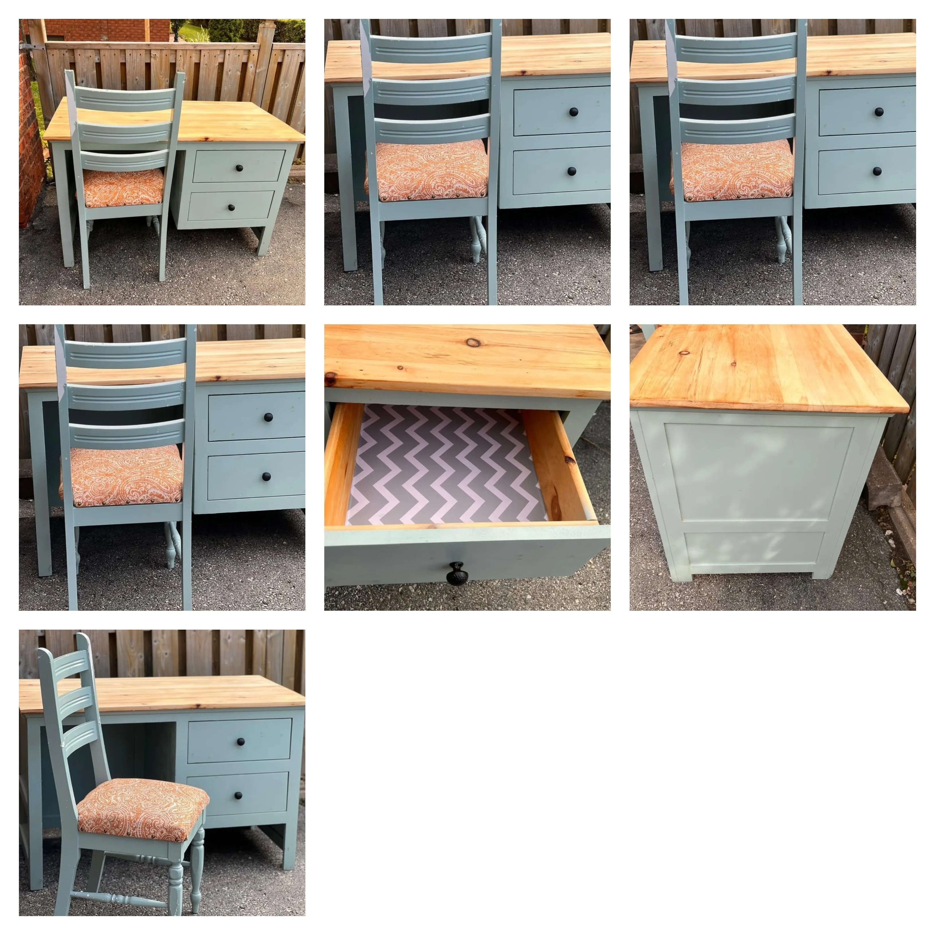 Vintage Solid Wood Desk