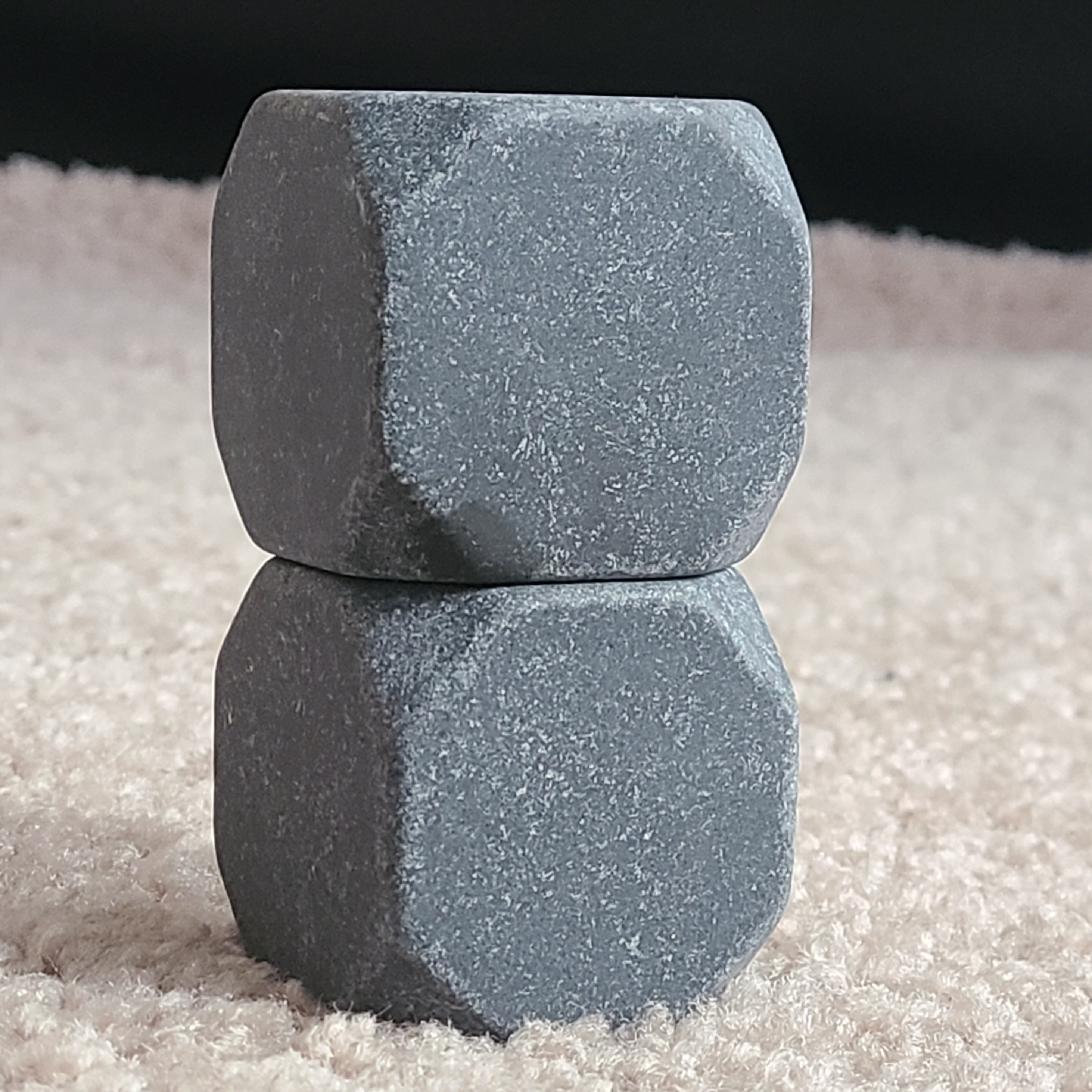Final Touch Sculpted Whiskey Chilling Stones - Set of 2
