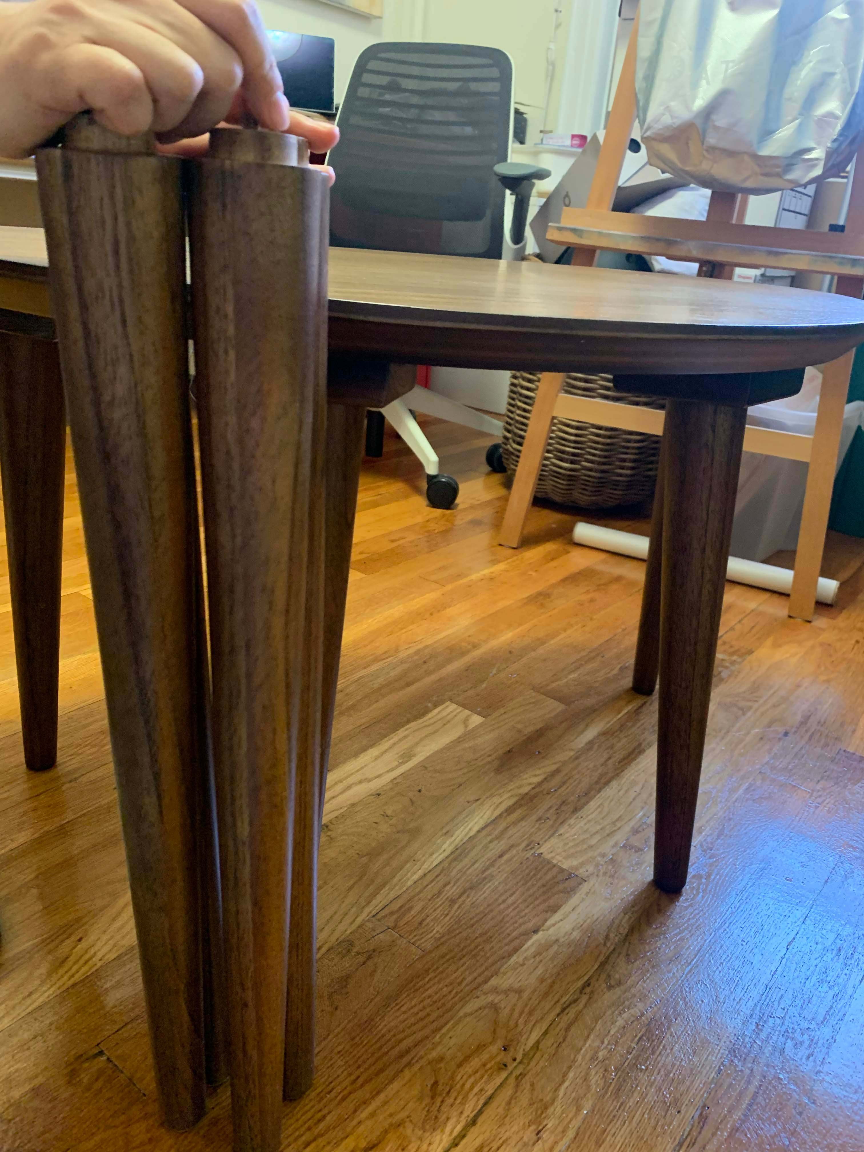 Midcentury Modern side table w/ two leg height options - photo 4