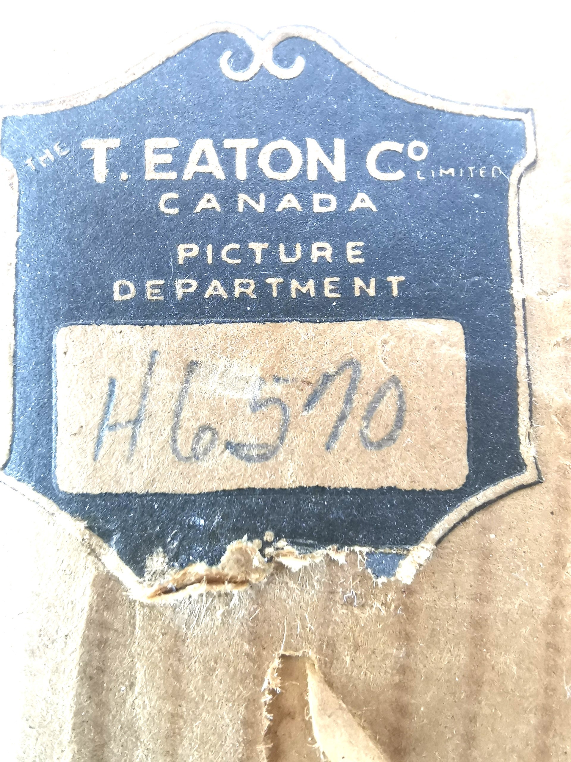 ANTIQUE T. EATON CO. Framed Portrait 1905 Canadian Couple H6570 - photo 5