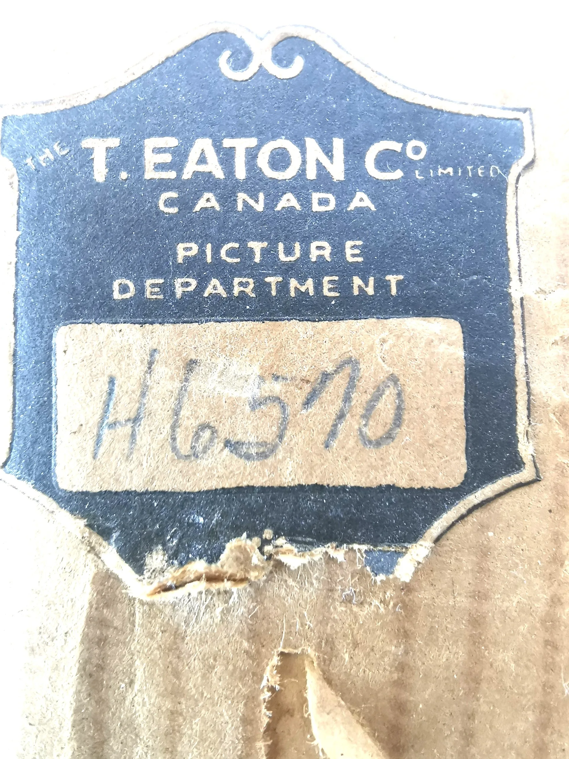 ANTIQUE T. EATON CO. Framed Portrait 1905 Canadian Couple H6570 image indicator(5)