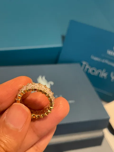 14k Gold Plated Marquise Cut Zircon Ring | Size 6 (US) image indicator(6)