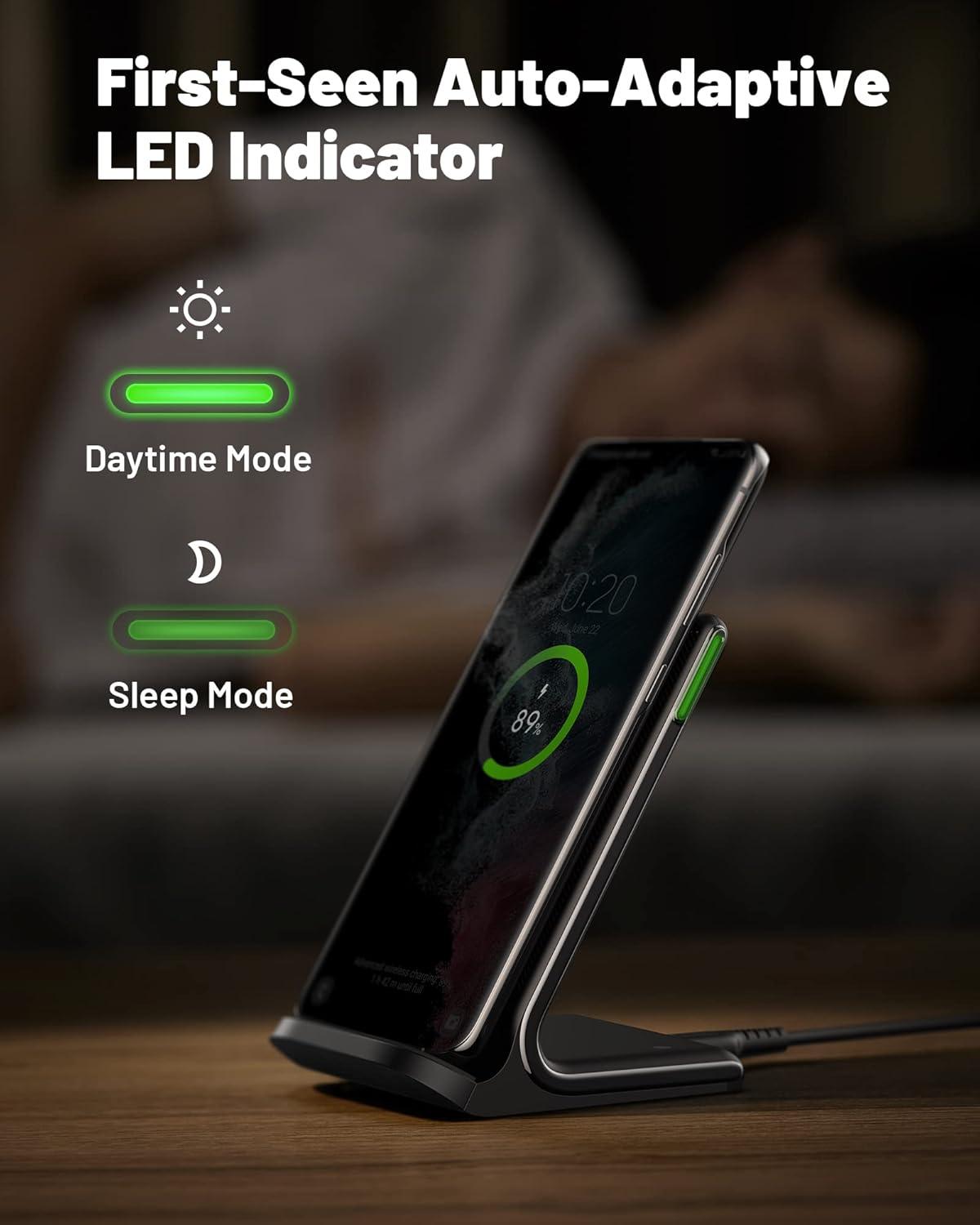INIU Wireless Charger, 15W Qi Certified Fast Wireless Charger - photo 4