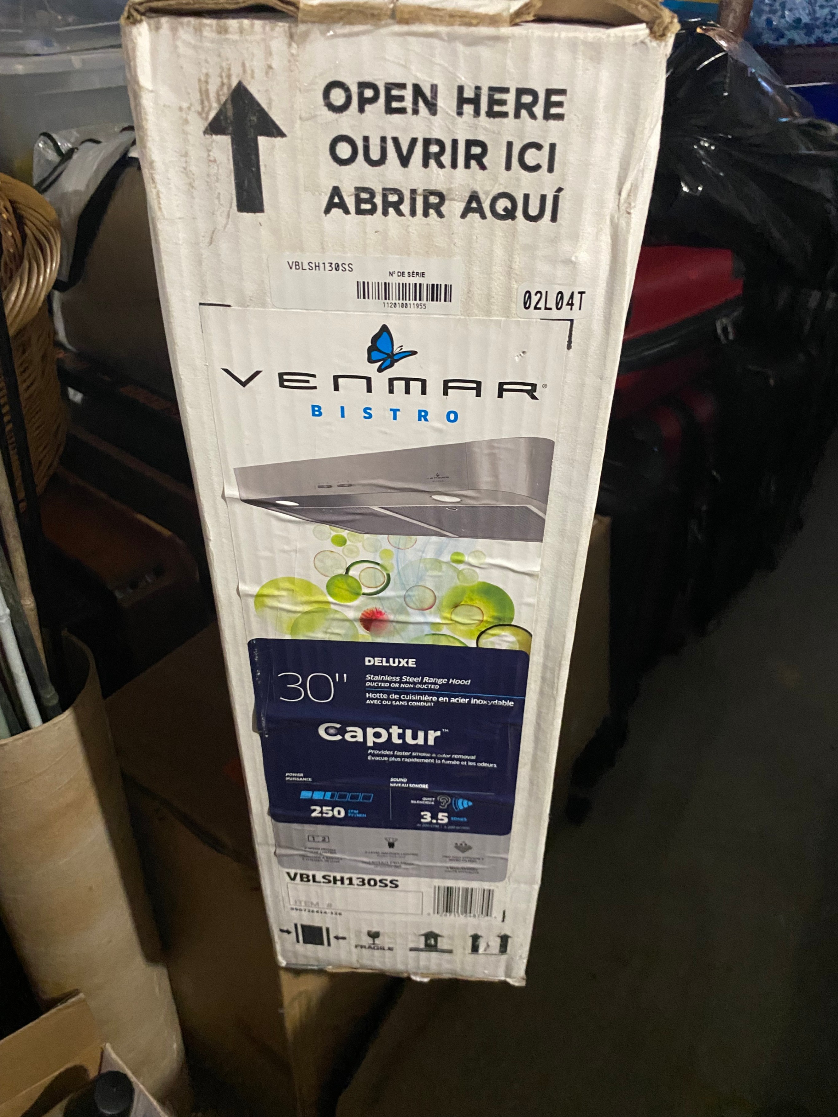 Venmar Bistro 30" 300 Max Blower CFM SS Under-Cabinet Range Hood - photo 4