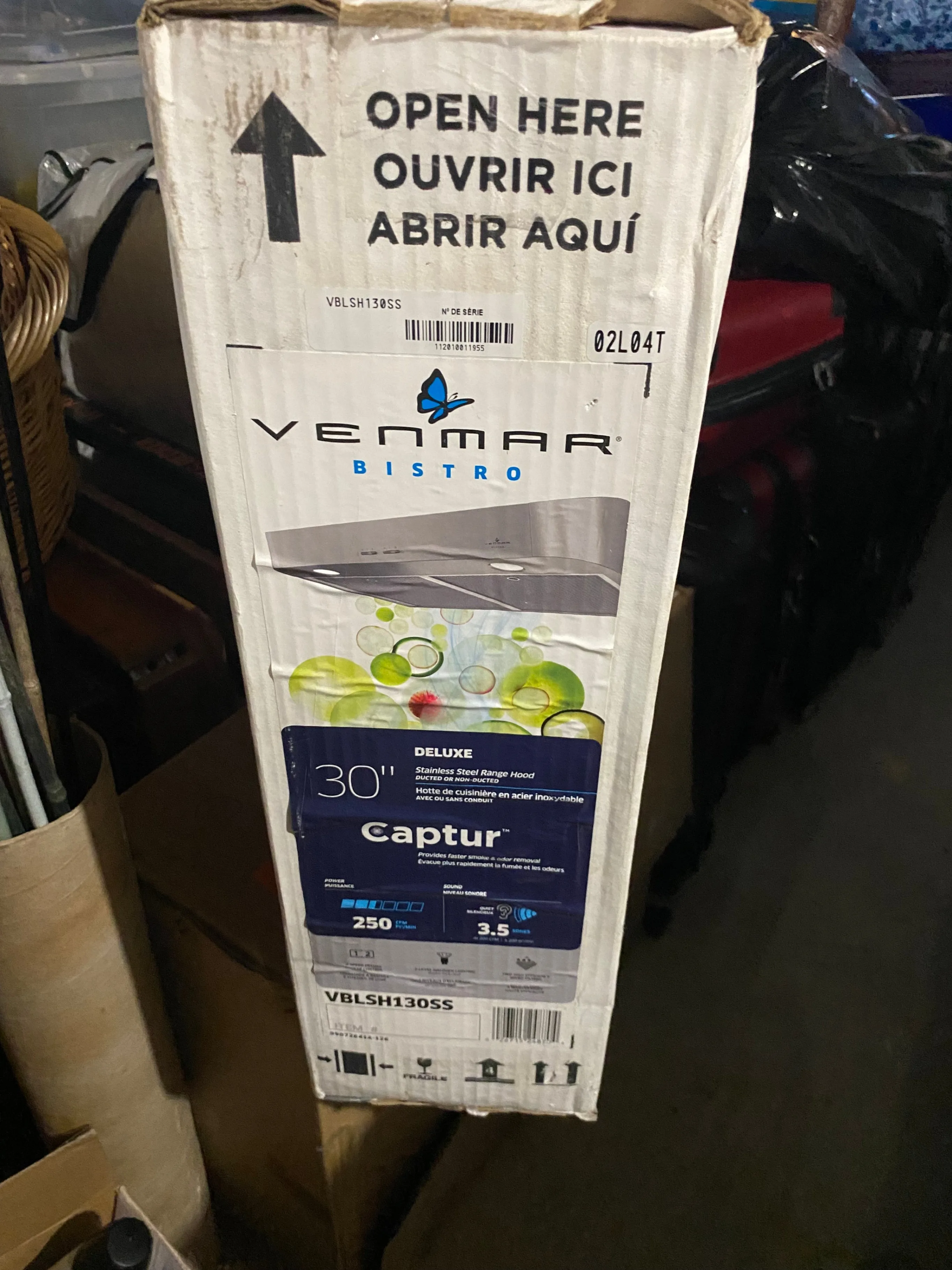 Venmar Bistro 30" 300 Max Blower CFM SS Under-Cabinet Range Hood image indicator(4)