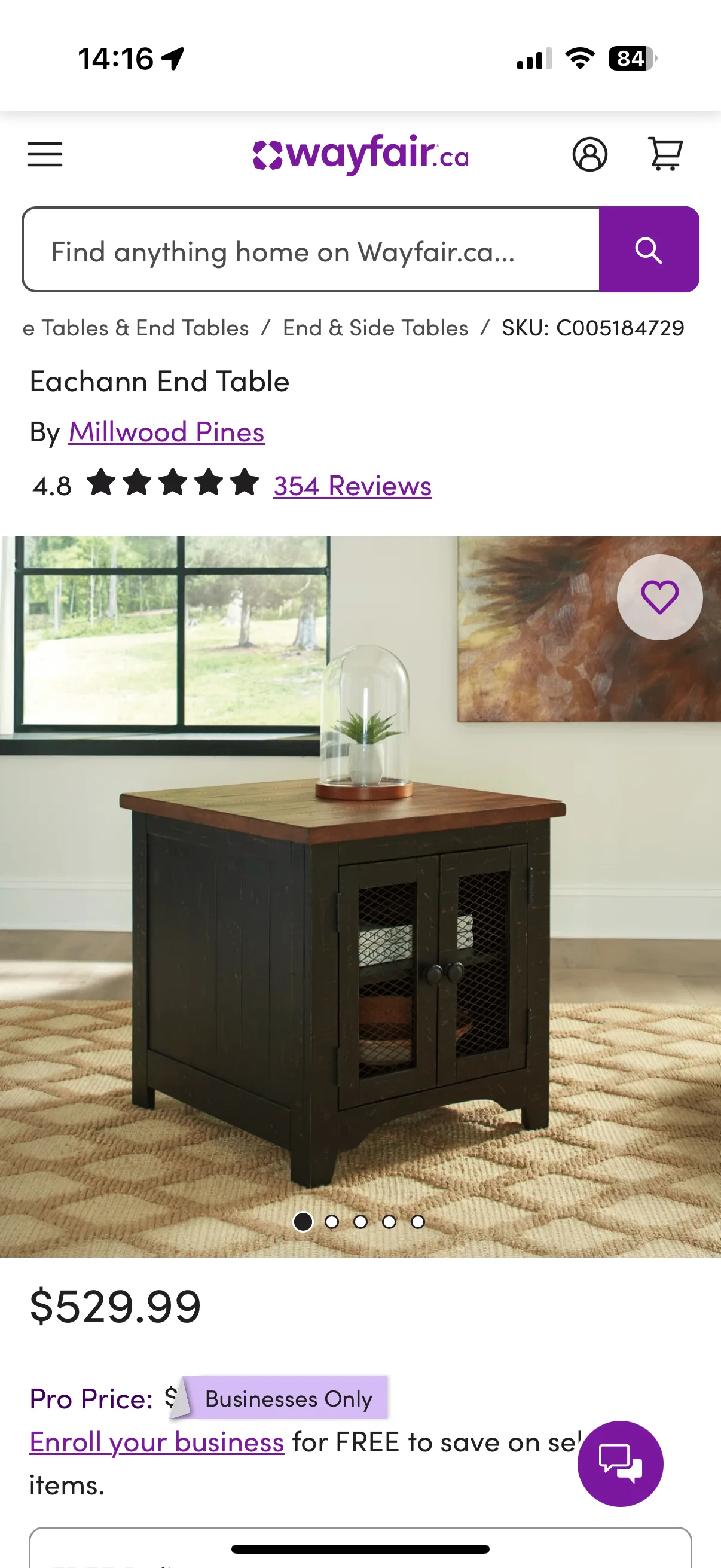 Coffee table and matching end tables image indicator(9)