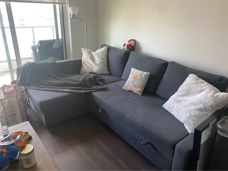 IKEA FRIHETEN Sofa-Bed - Dark Gray image indicator(4)