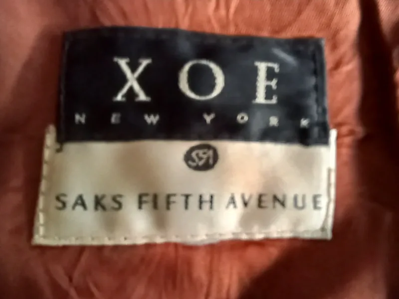 SAKS FIFTH AVENUE XOE New York Brown Suede Jacket-Large image indicator(2)