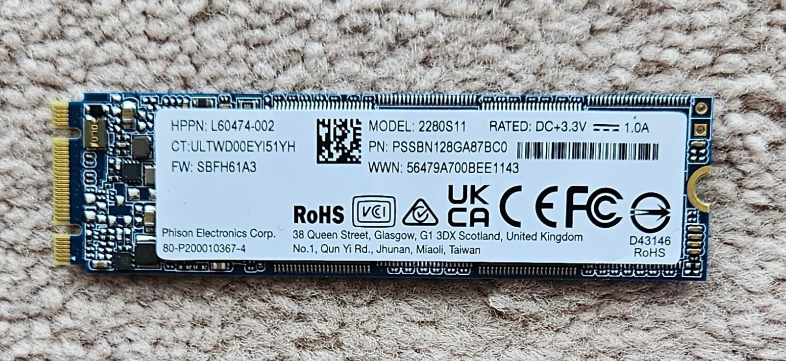 BRAND NEW 128GB M.2 SSD thumbnail