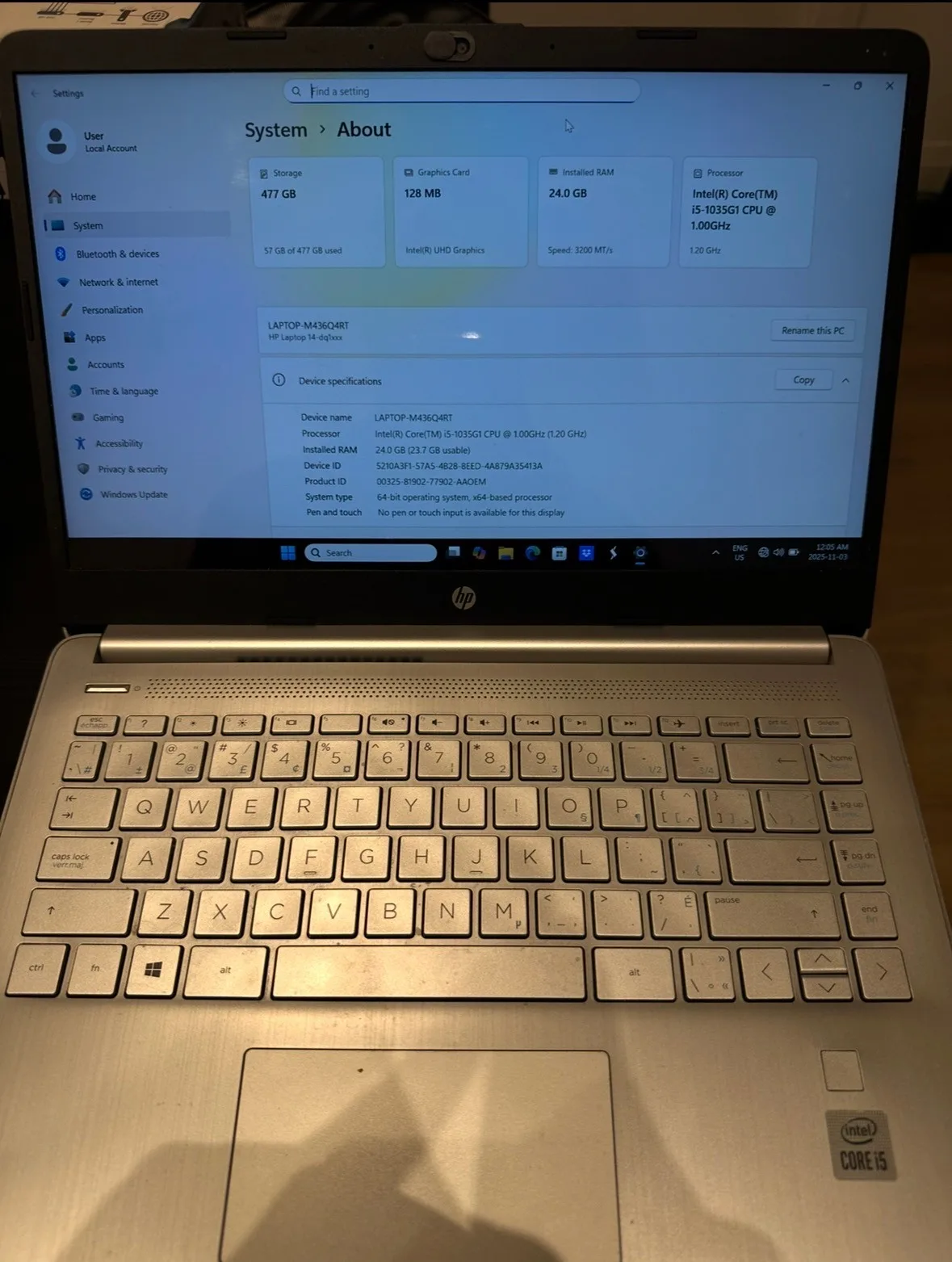 HP 14S-DQ1XXX Laptop  | i5 | 24GB RAM | 512GB SSD | 14" Display