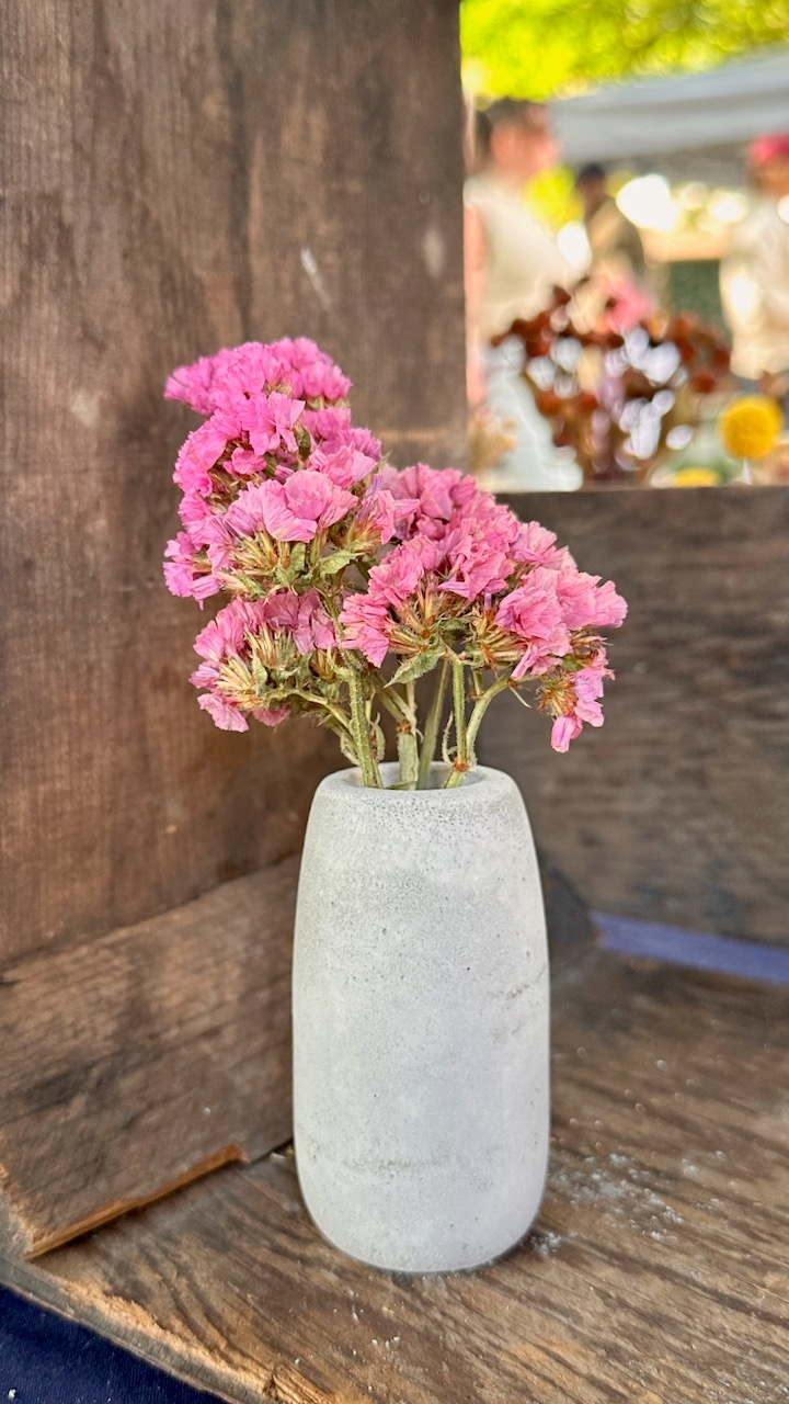 Mini Vase with Dried Flowers