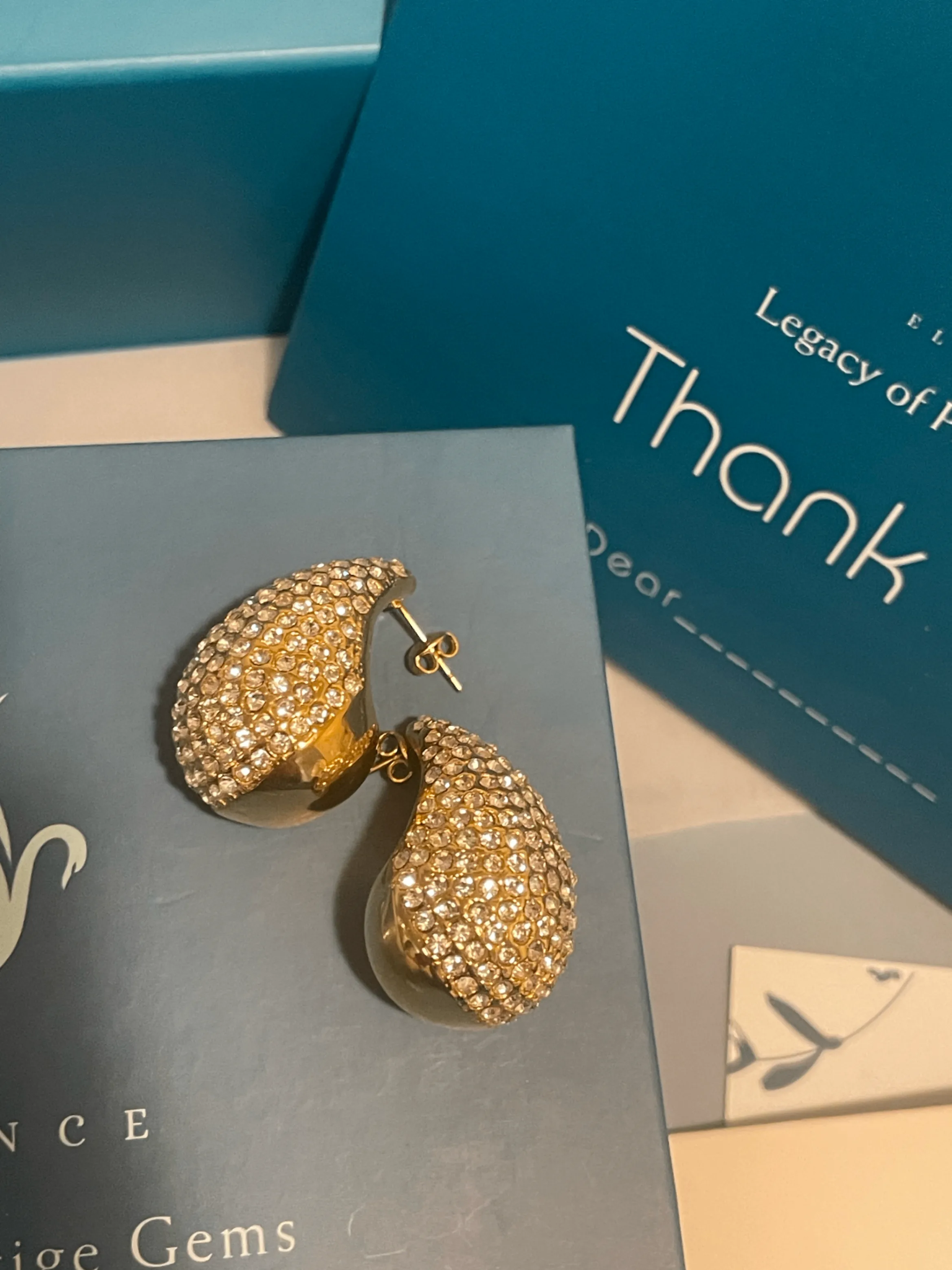 18k Gold Plated Tear Drop Earrings image indicator(5)