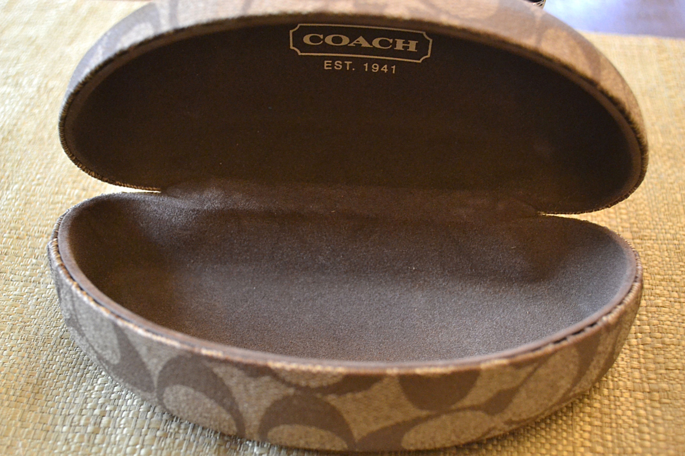 COACH Logo Eyeglass Case, Hard Case Glasses Holder - photo 2