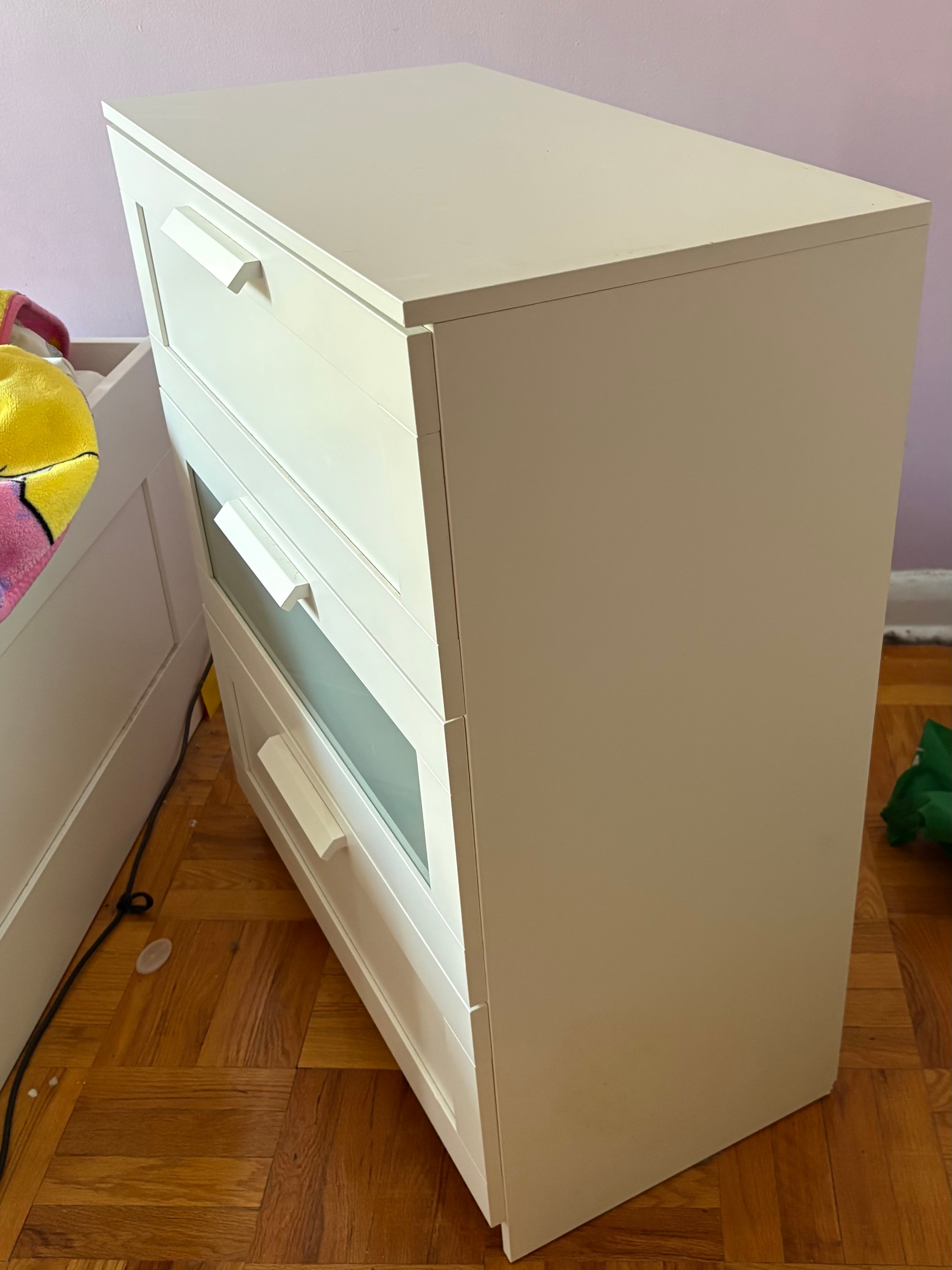 Moving Sale: White Ikea 3 Drawer Dresser - photo 2