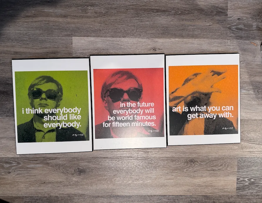 Andy Warhol mounted prints