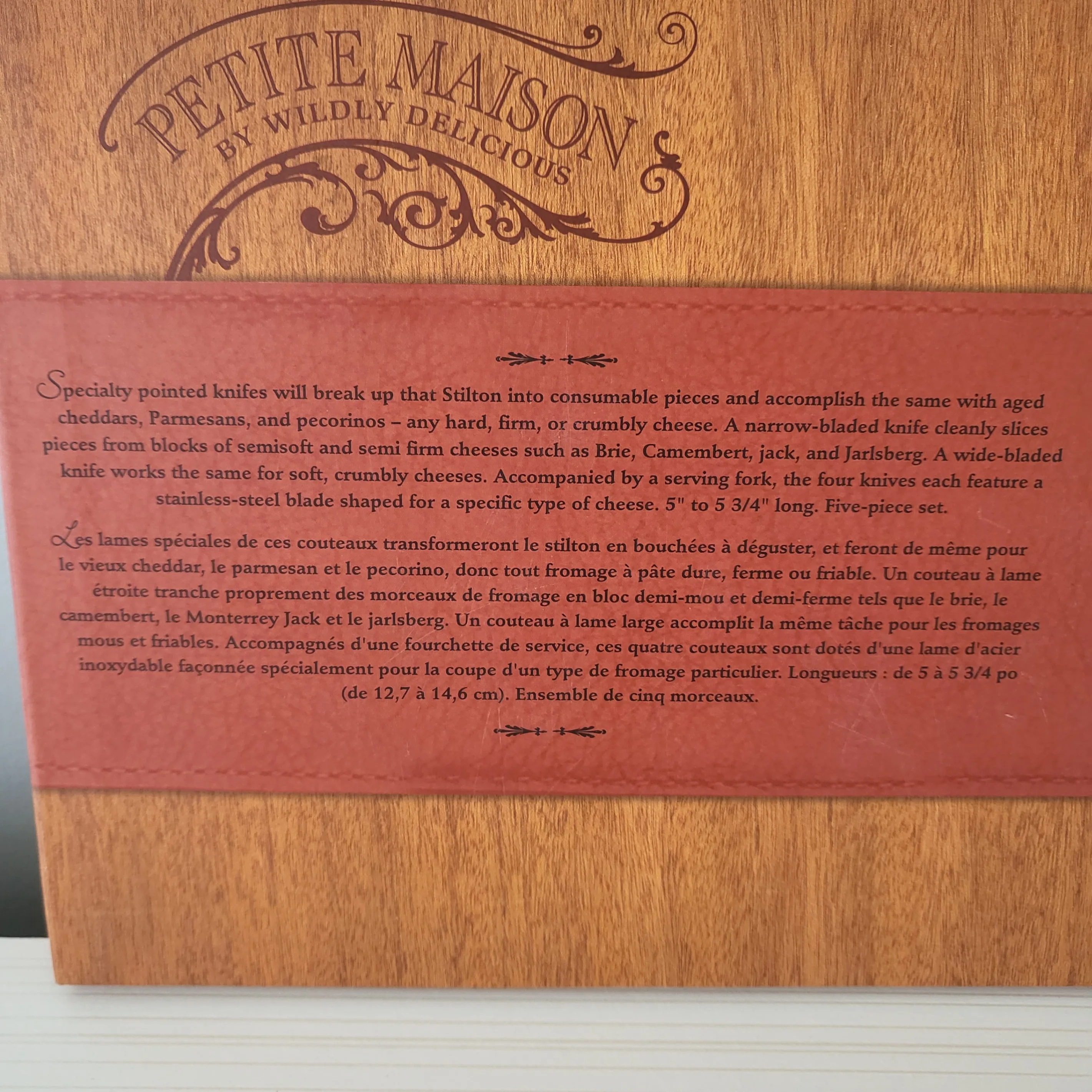 NEW! 5-Piece Rosewood Cheese Knives - Quick Pickup!🚀 image indicator(6)