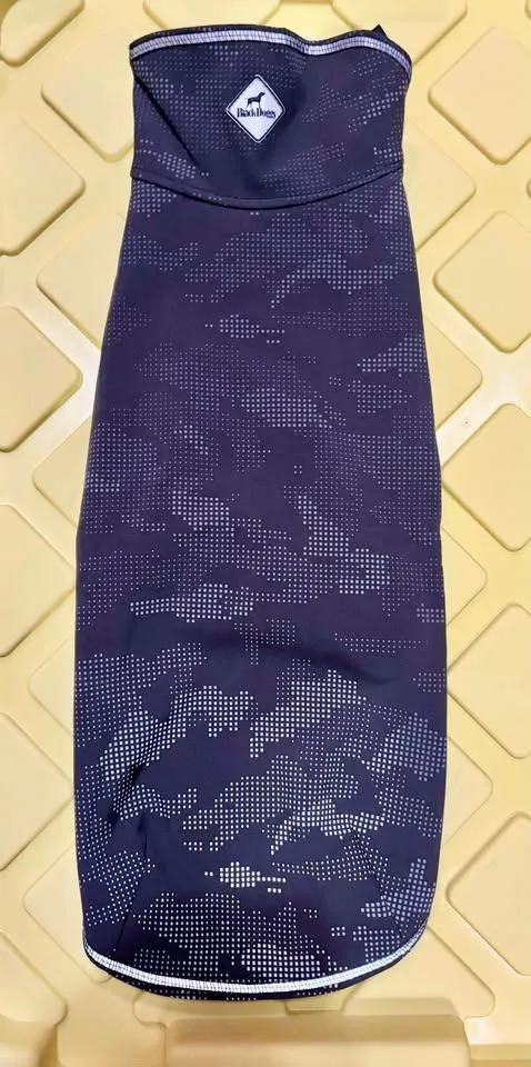 Black Doggy: Outdoor Dog Jacket (Black Camo, Large) - New