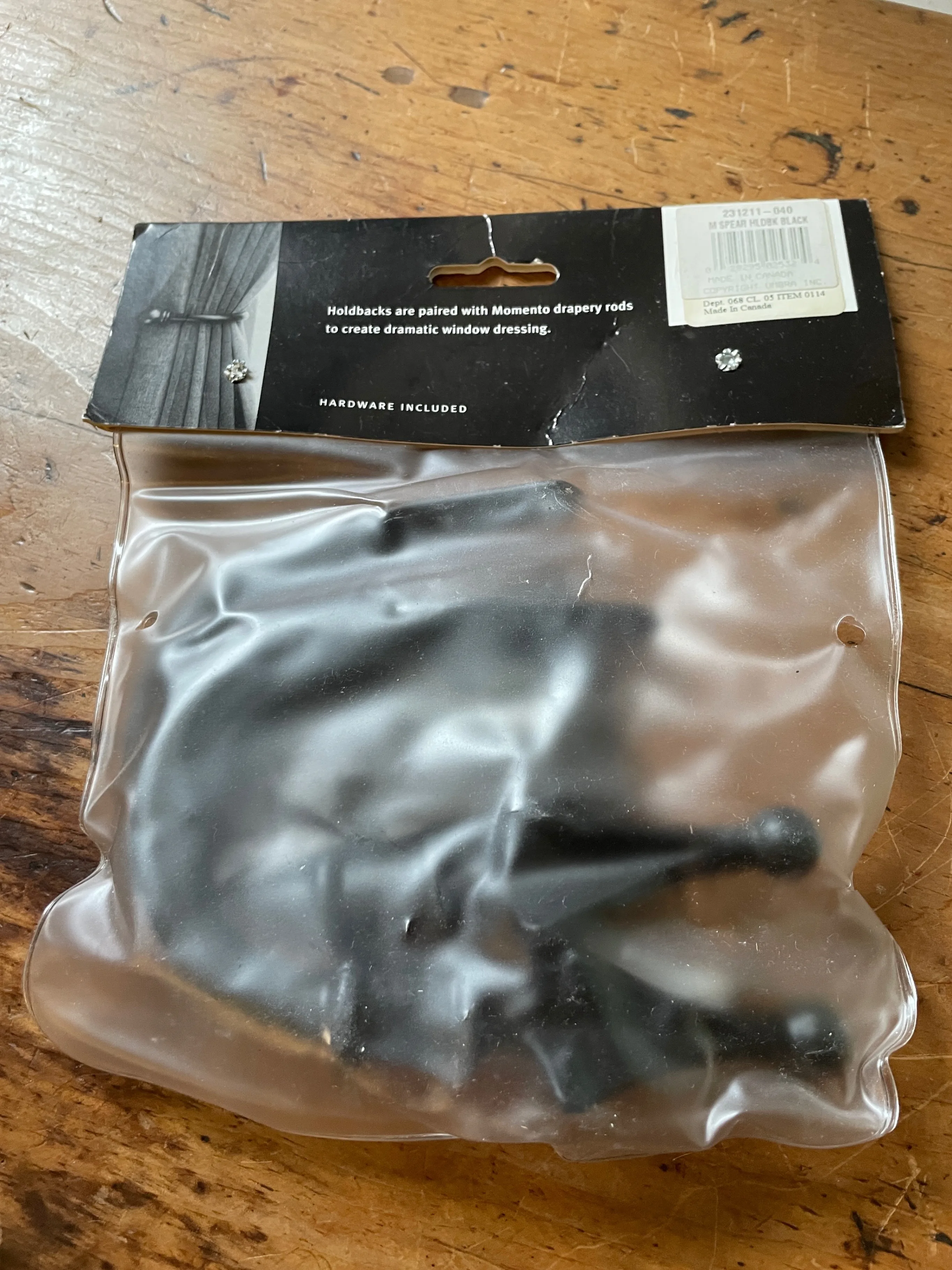 Umbra Vintage accessory sweep back curtain / drapes - unused image indicator(2)