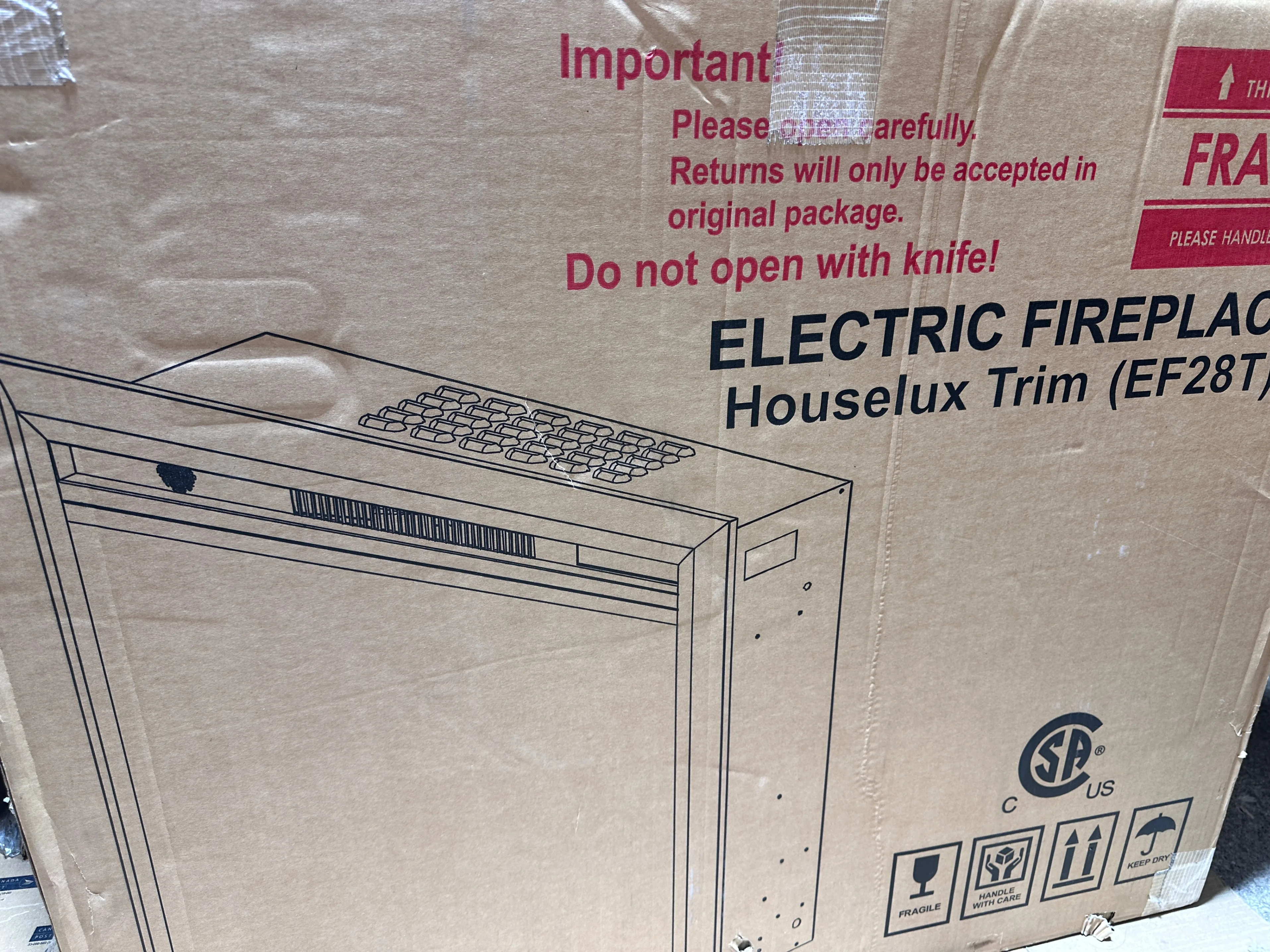 Electric Fireplace Retro Recessed Fireplace Heater Remote/Timer image indicator(3)