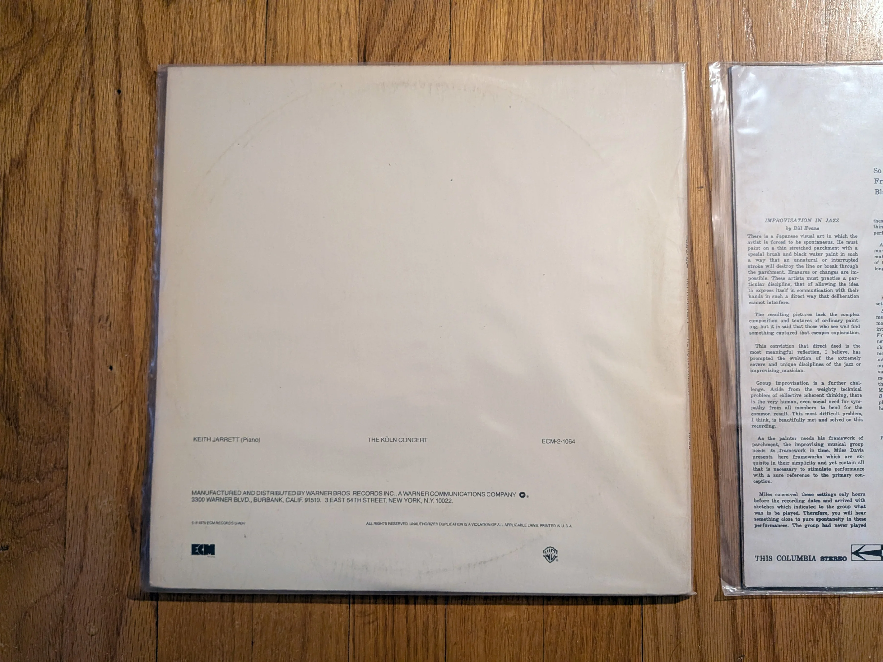 Keith Jarrett Köln Concert & Miles Davis Kind of Blue LP records image indicator(5)