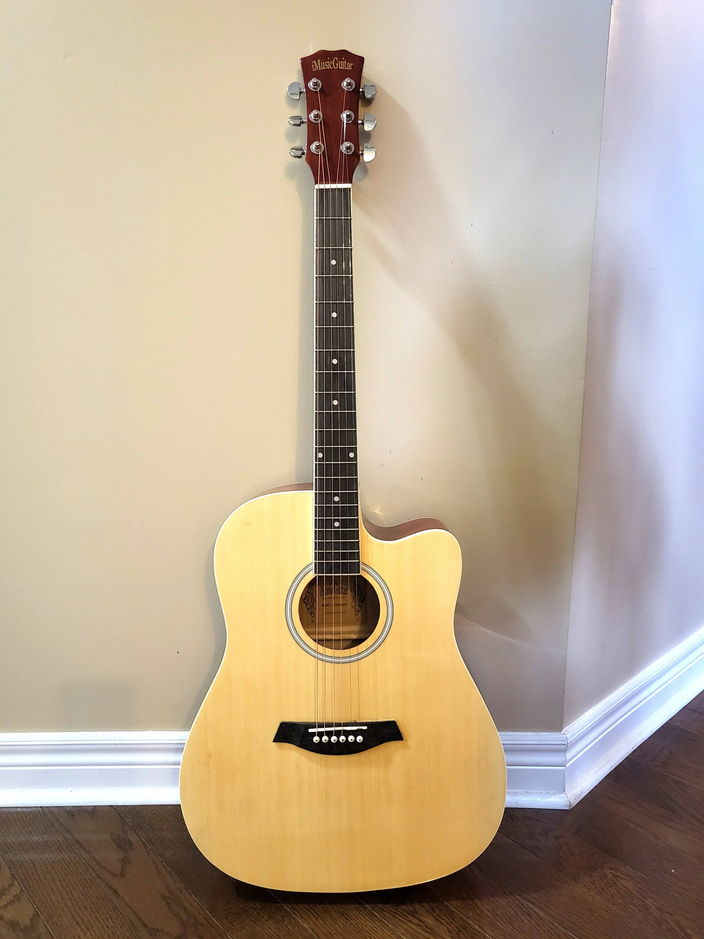 Ready to Play! NEW 41" Spruce Cutaway Acoustic Guitar