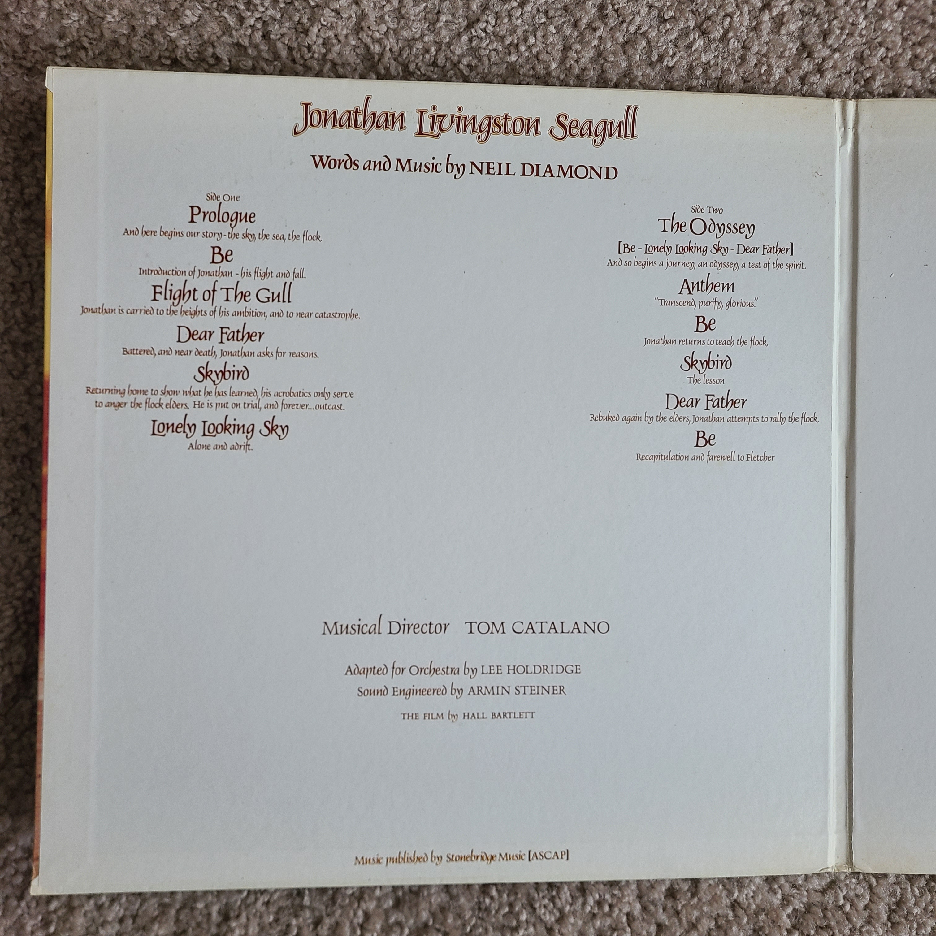 OST - Jonathan Livingston Seagull (Vinyl LP record) - photo 4
