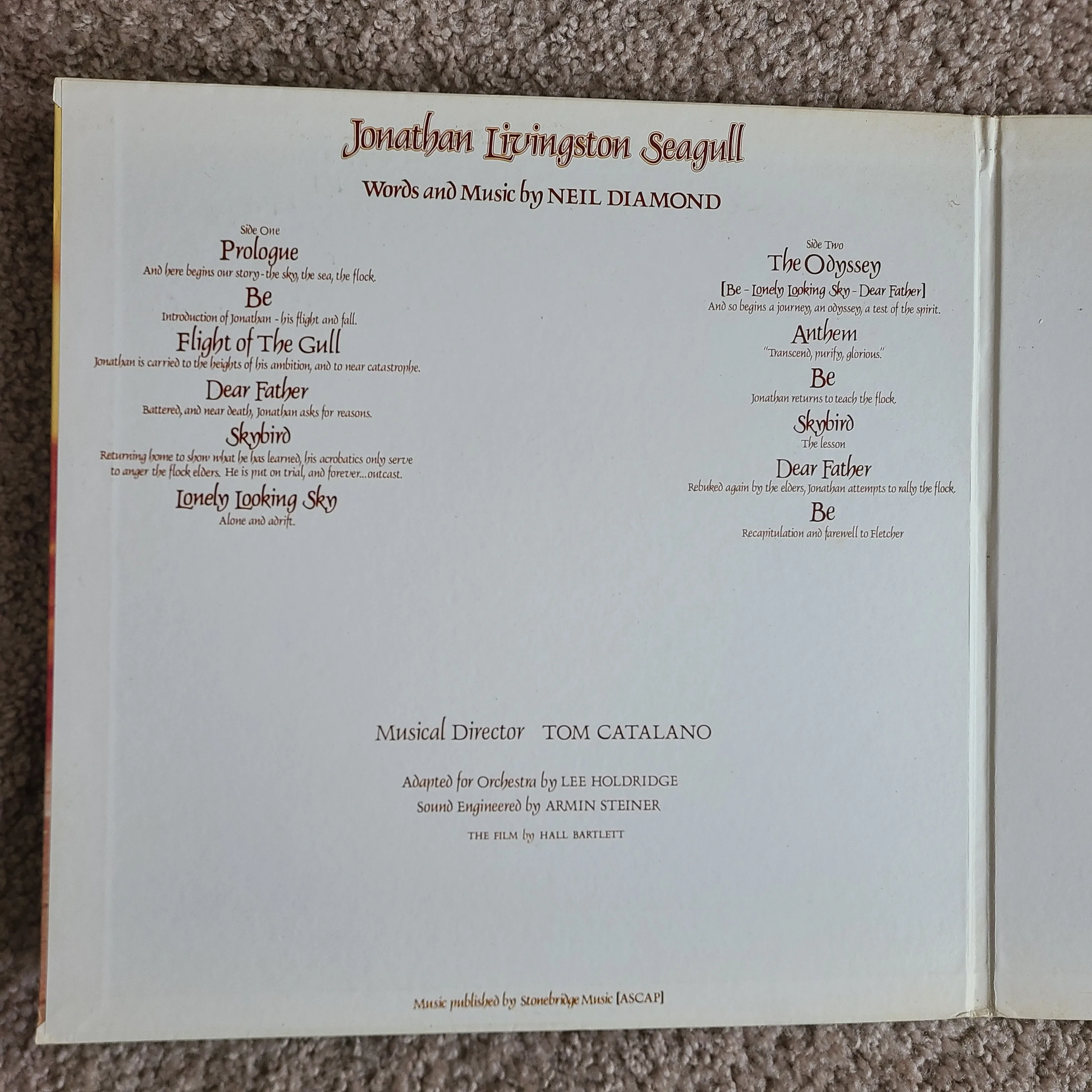 OST - Jonathan Livingston Seagull (Vinyl LP record) image indicator(4)