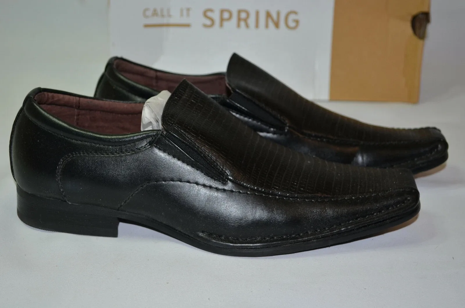 US 8 -  Call It Spring Schindel Slip on Dress shoes Black image indicator(3)