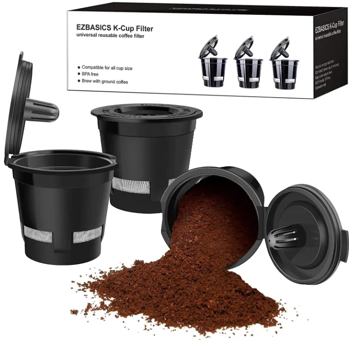EZBASICS Reusable K-Cup Filters, 3-Pack