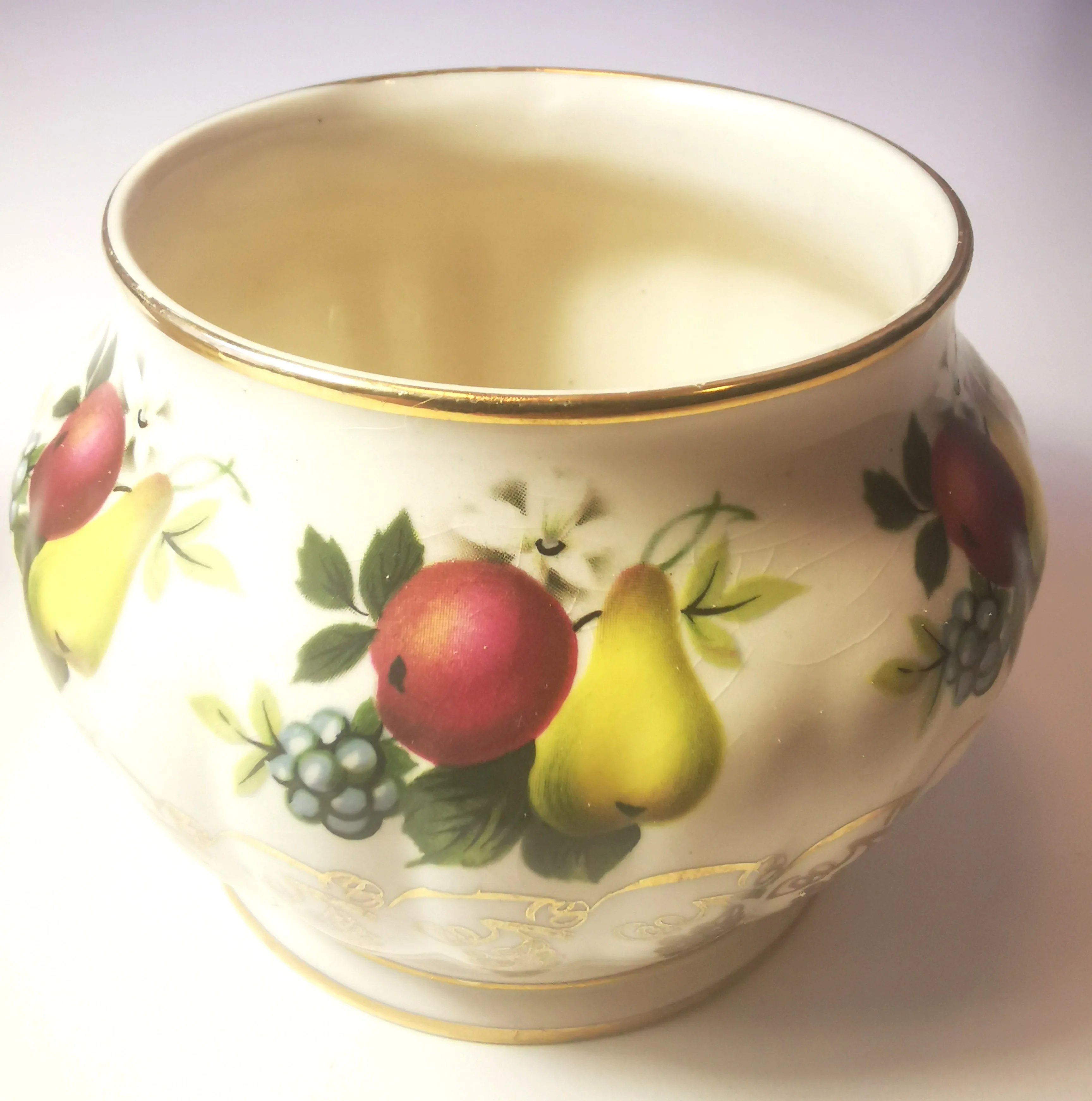 Creamer Sugar Bowl Set Fruit Sadler Engand Limited Edition 3426 image indicator(2)