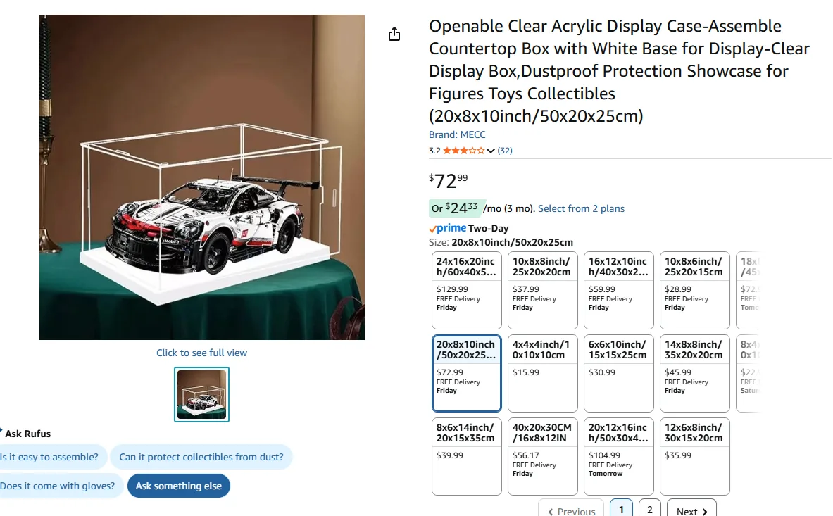 Clear Acrylic Display Box For Collectibles image indicator(5)