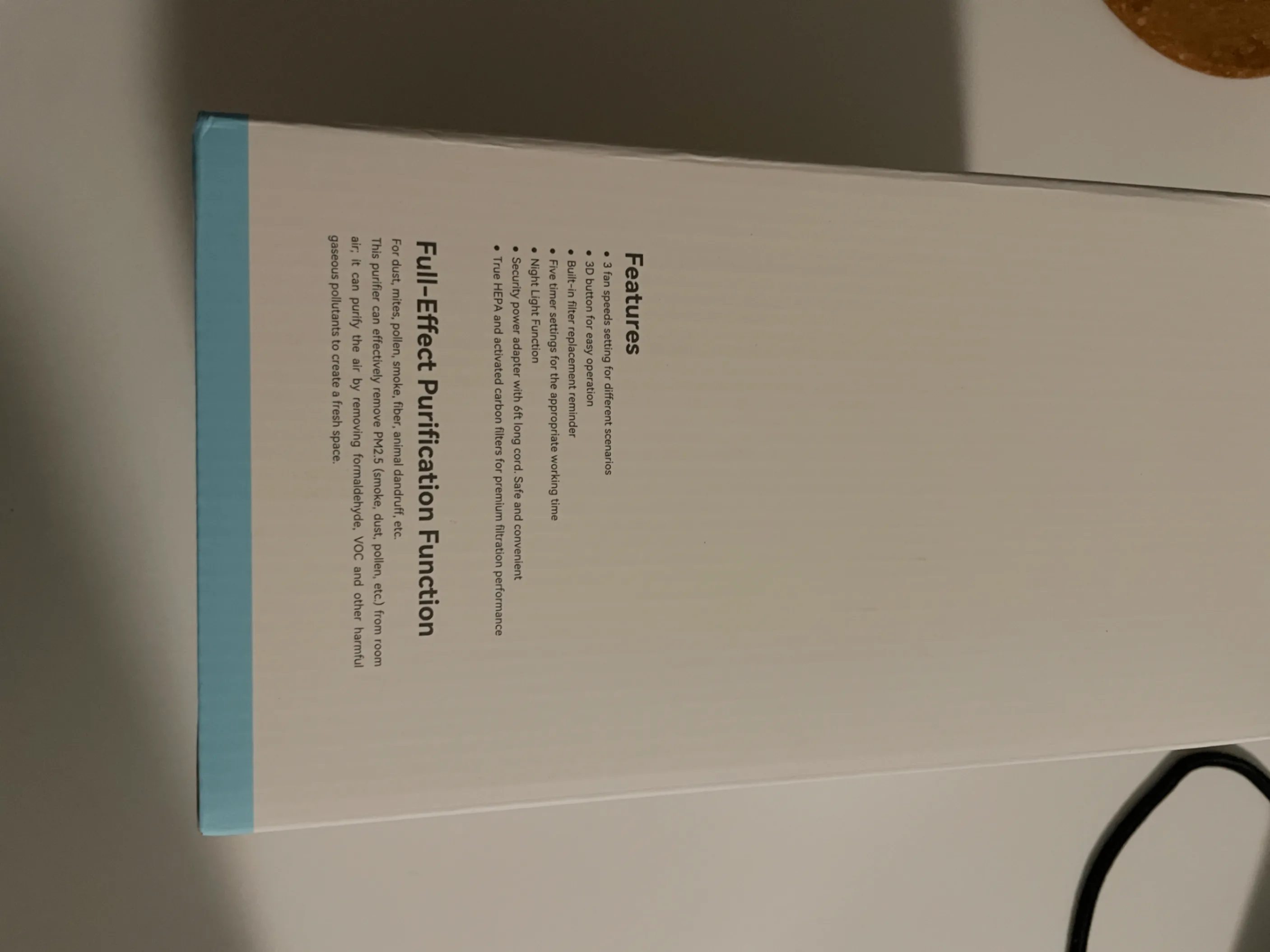 Brand New [sealed] Air purifier from 	FULMINARE image indicator(2)