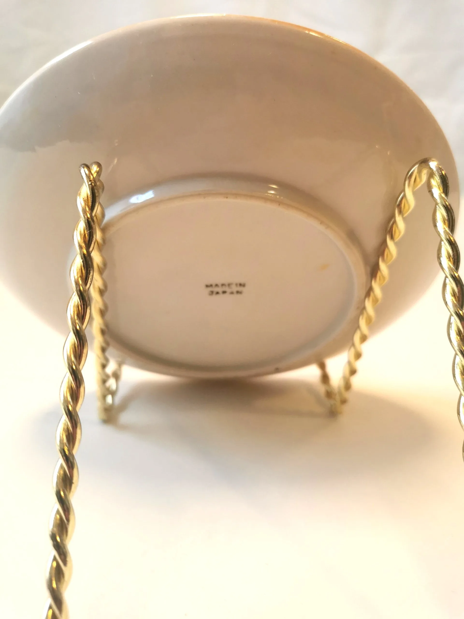 6 1950s MADE IN JAPAN Lusterware Plates Windmill Countryside image indicator(10)