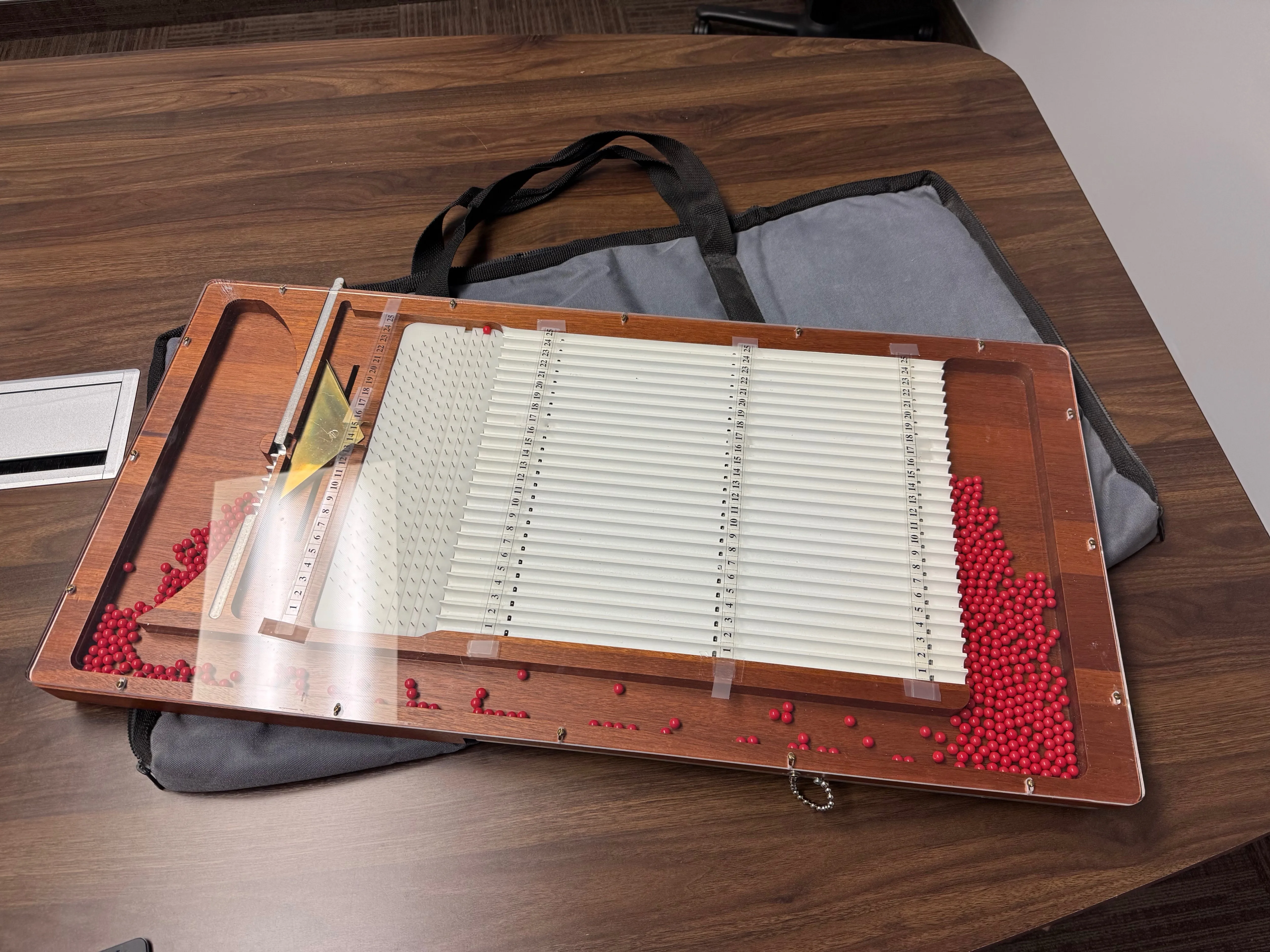 Quincunx / Galton Board with Hard and soft Carrying Cases image indicator(9)