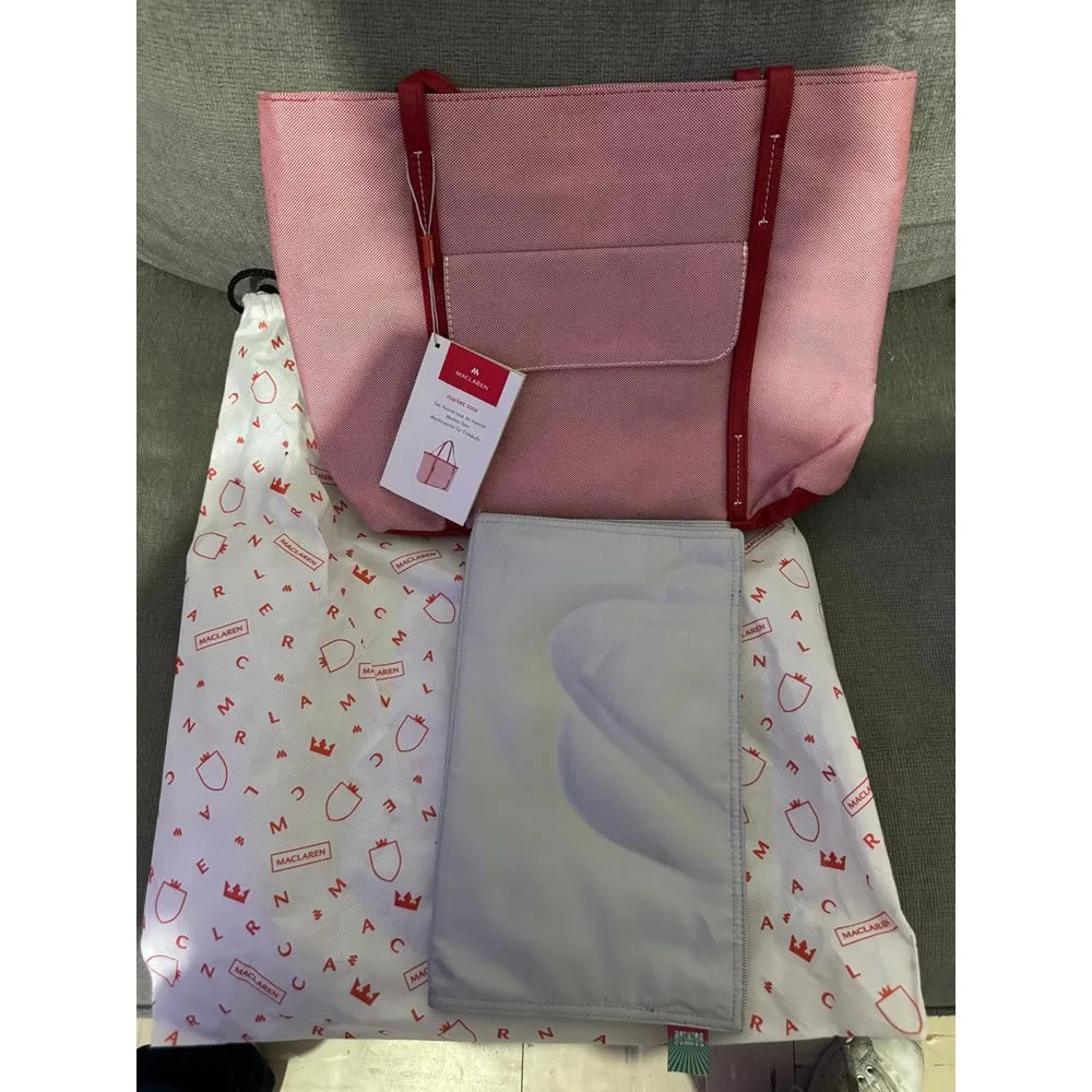 Maclaren Market Tote, Marquee Canvas Cardinal