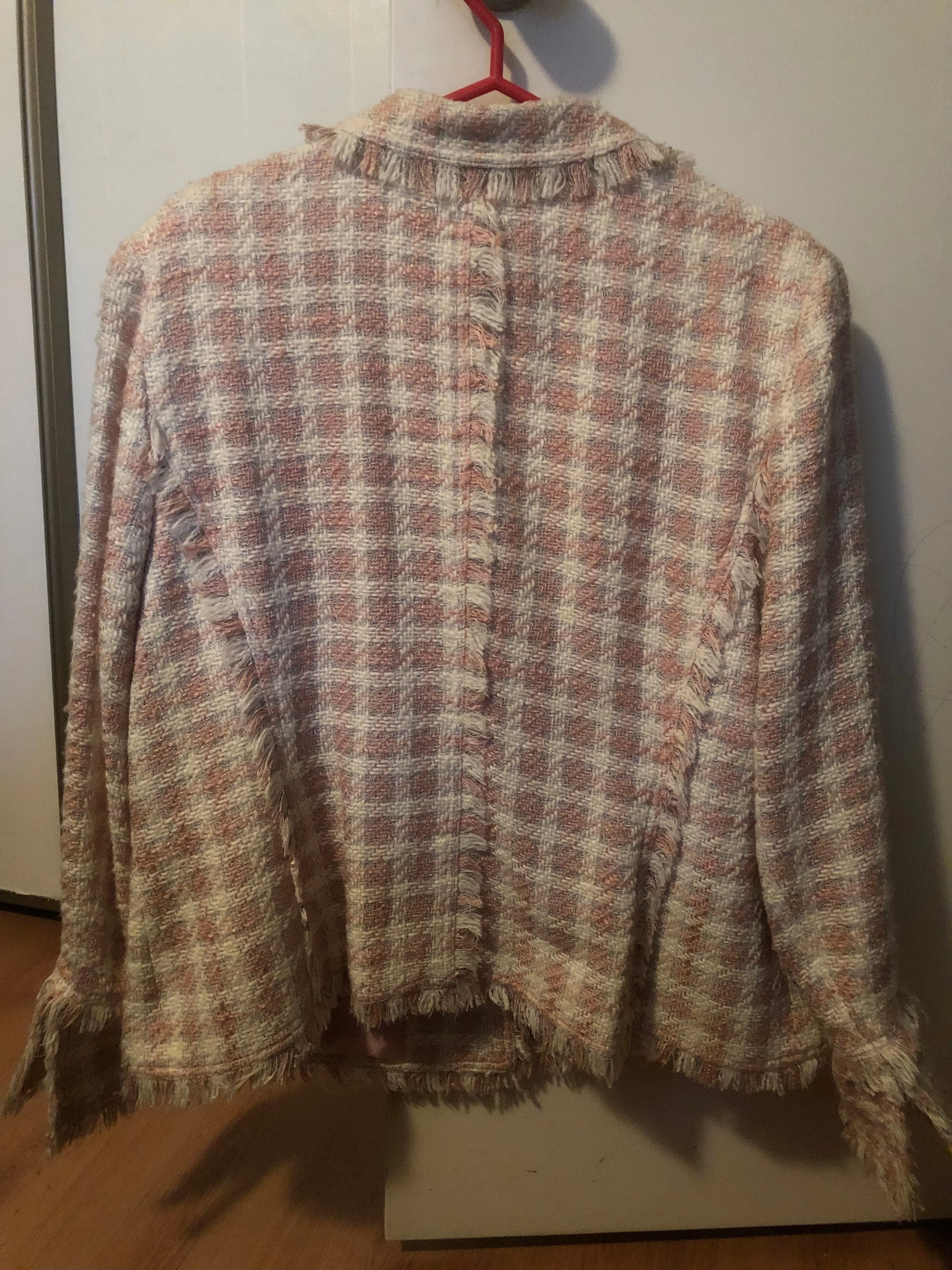 Vintage Women’s Pink Kasper Tweed Style Blazer Jacket image indicator(2)