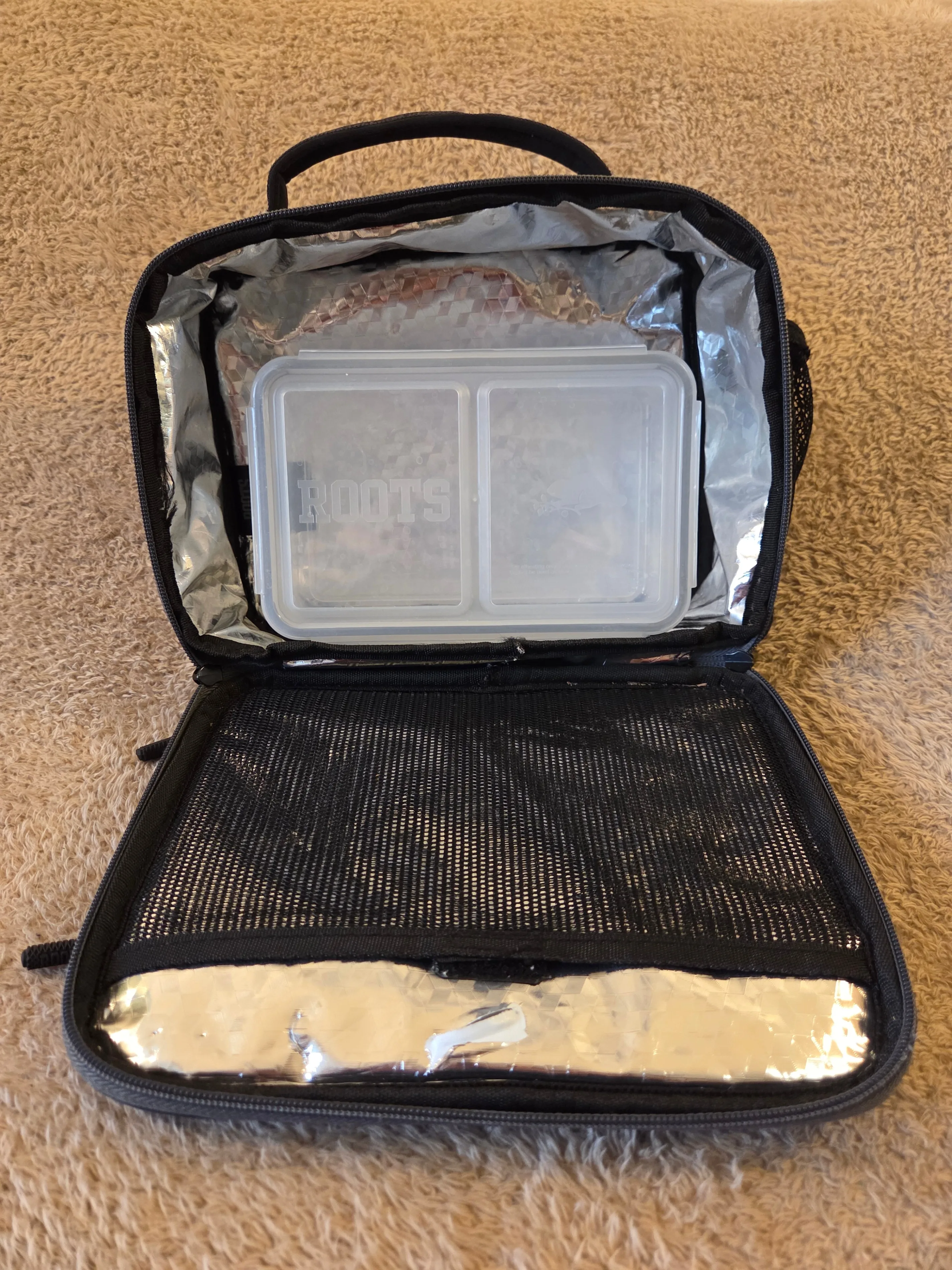 Roots insulated lunch bag + bento box, grey image indicator(4)