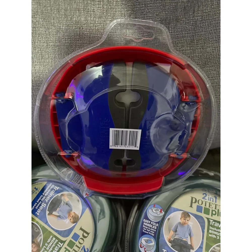 Kalencom Potette Plus 2-in-1 Travel Potty and Trainer Seat, Red image indicator(2)