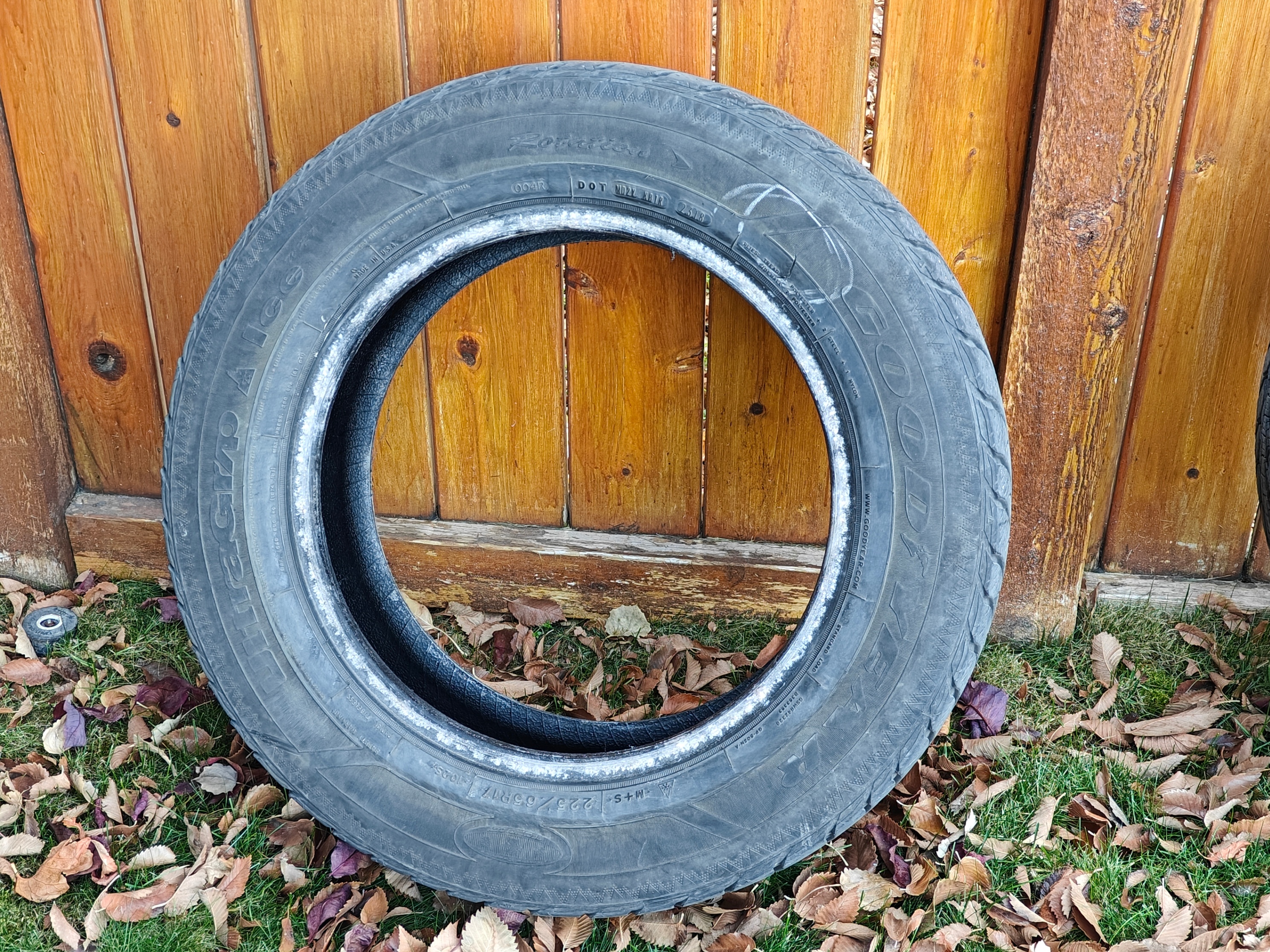 Used Goodyear Ultra Grip 17" Winter Tires - 225/65R17 - 1 Damage - photo 5