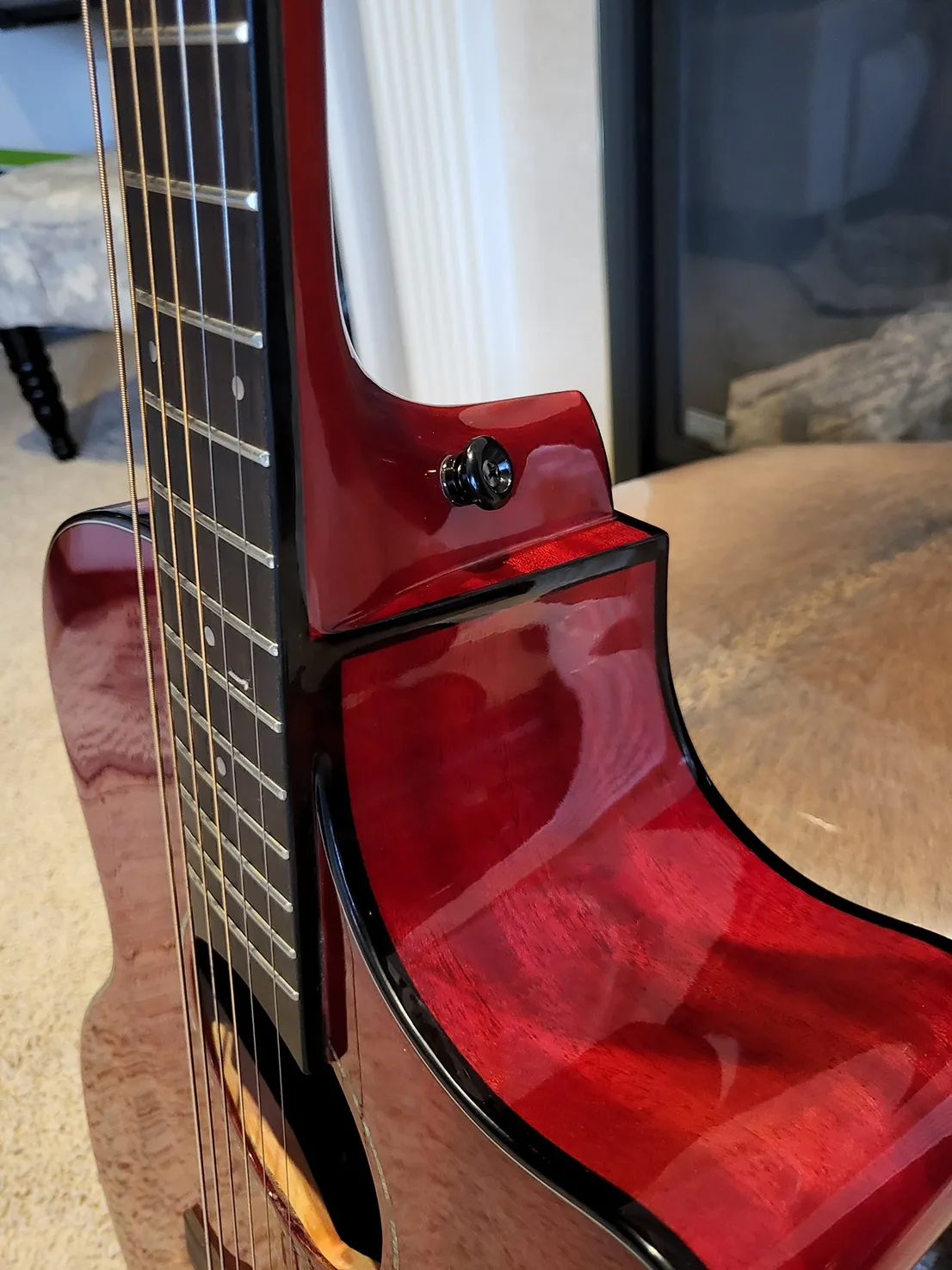 Minor Error-Top Solid Mahogany Acoustic Electric Guitar Built image indicator(6)