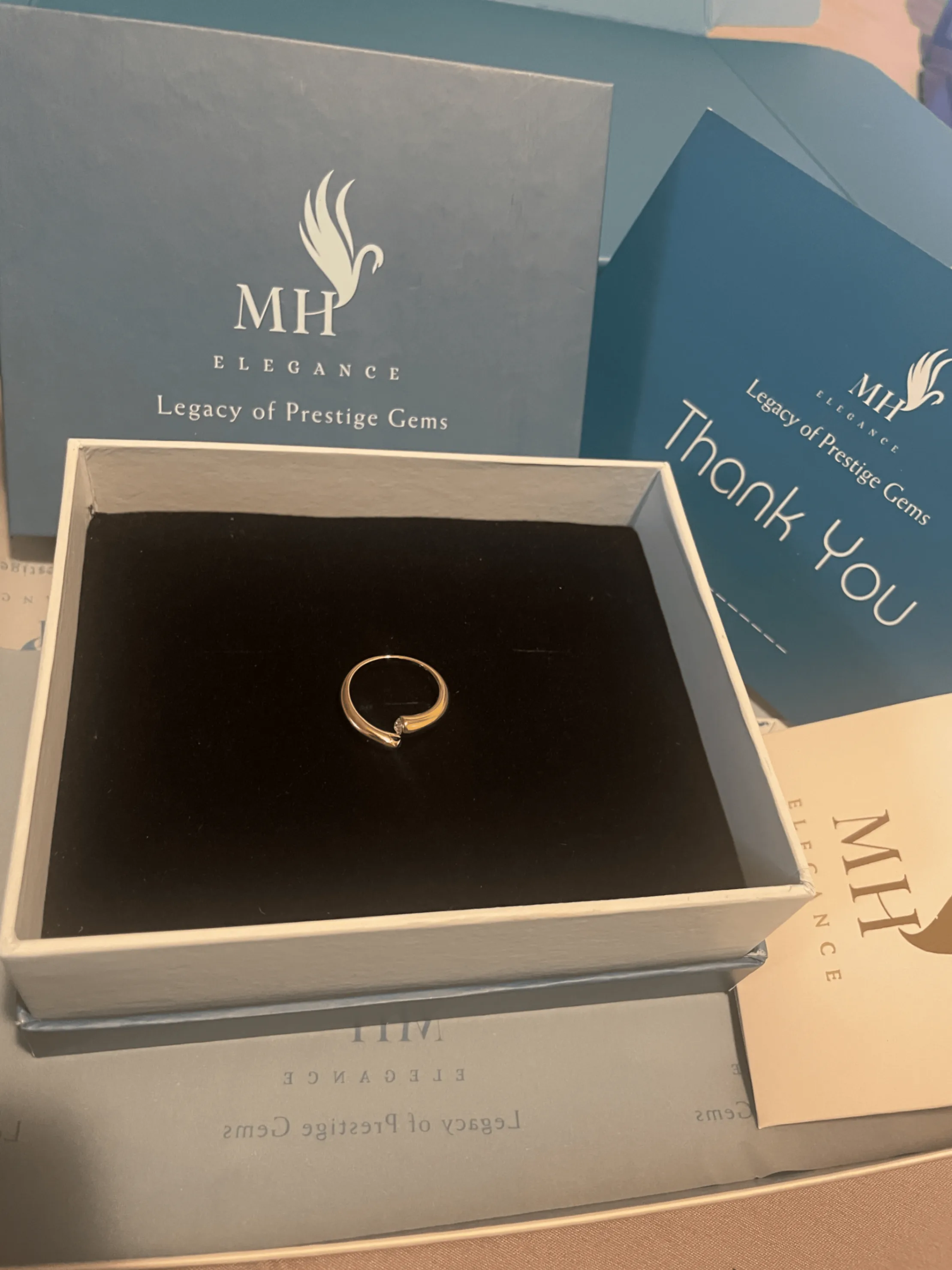 14k Gold Plated Dainty Ring| Adjustable Ring image indicator(3)