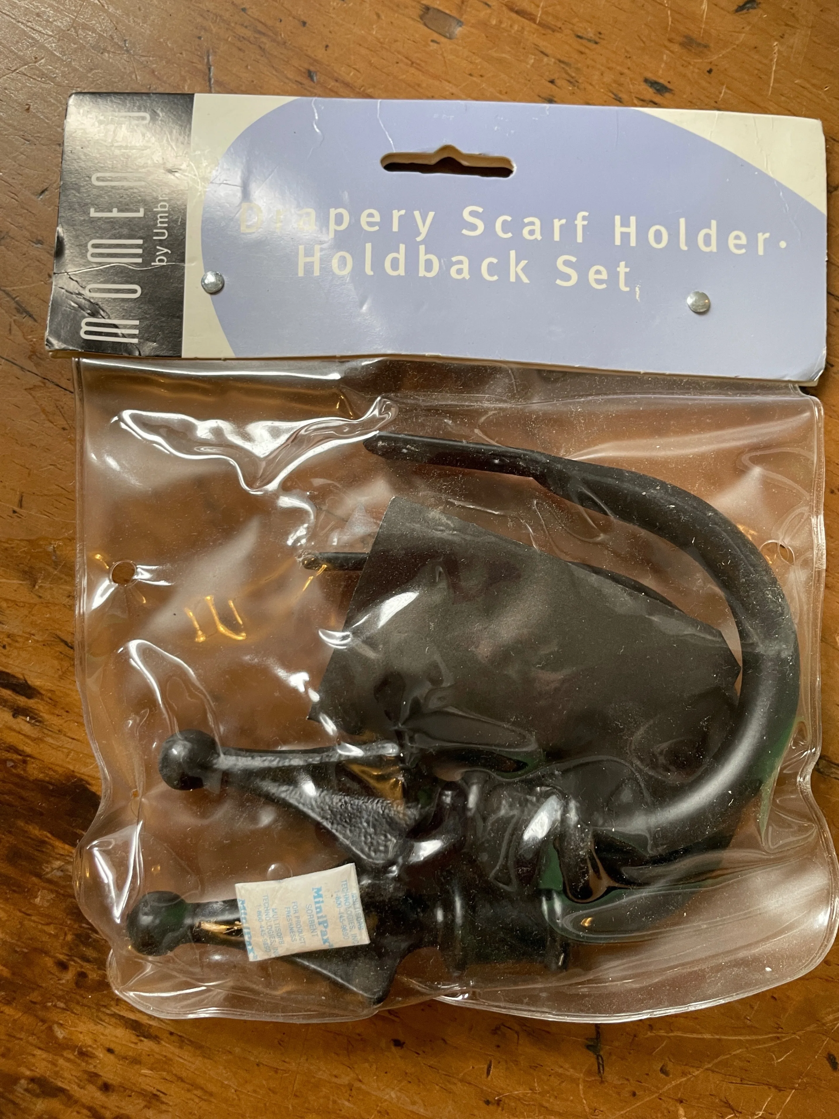 Umbra Vintage accessory sweep back curtain / drapes - unused thumbnail