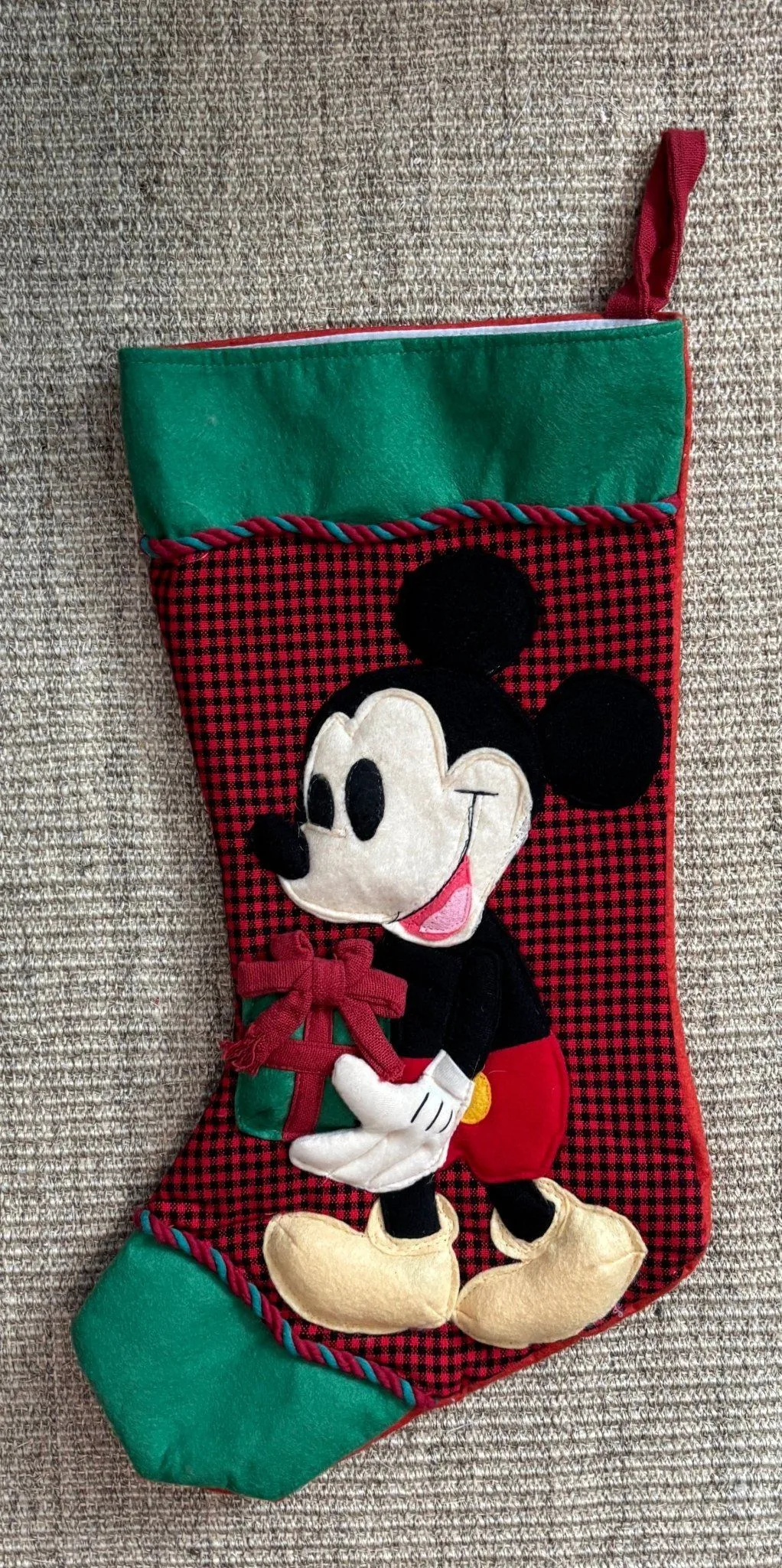 Vintage Mickey Mouse Christmas Stocking