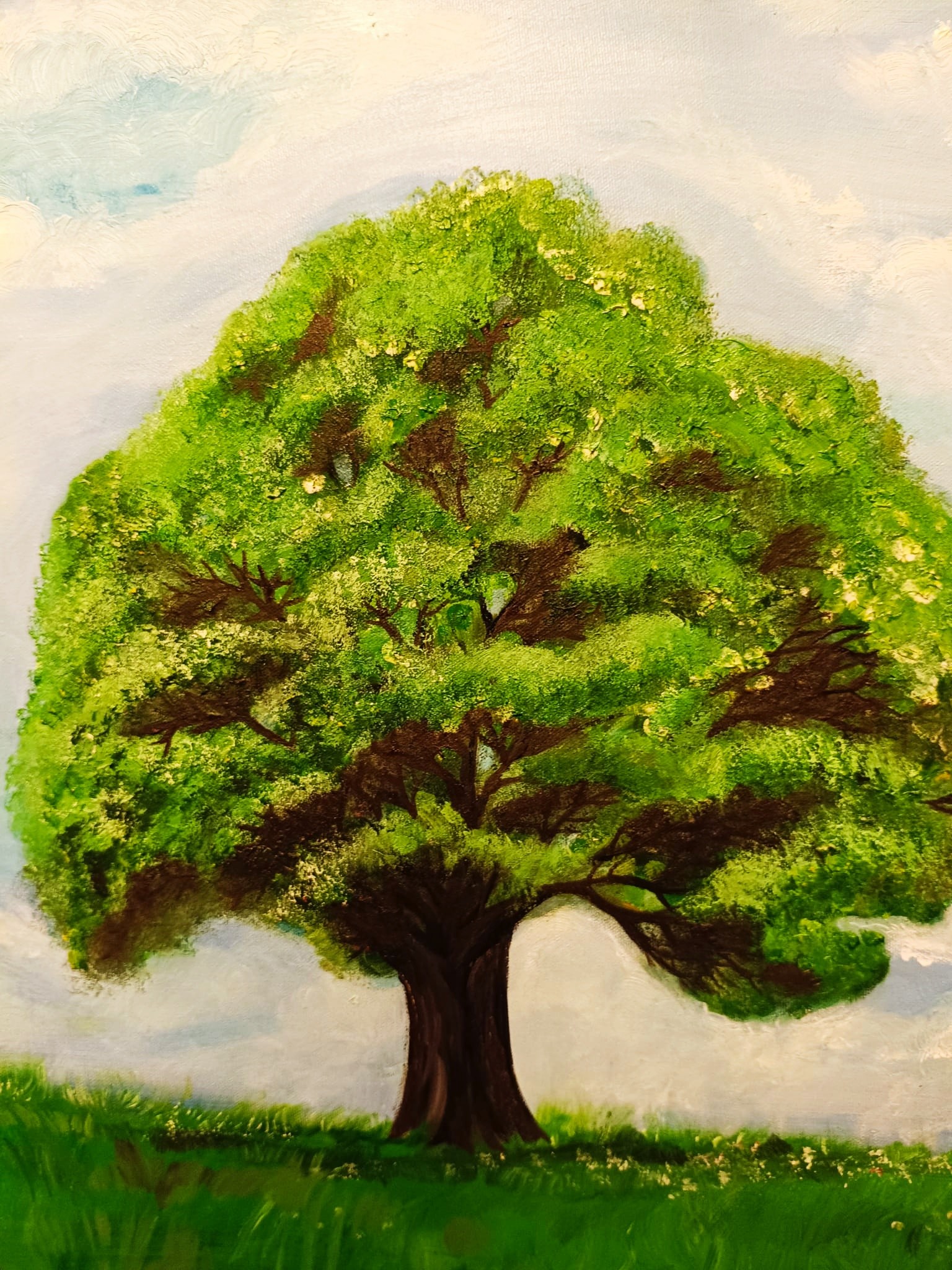 Sale on Summer Tree Original Painting/Art (30x36 Inches) - photo 2