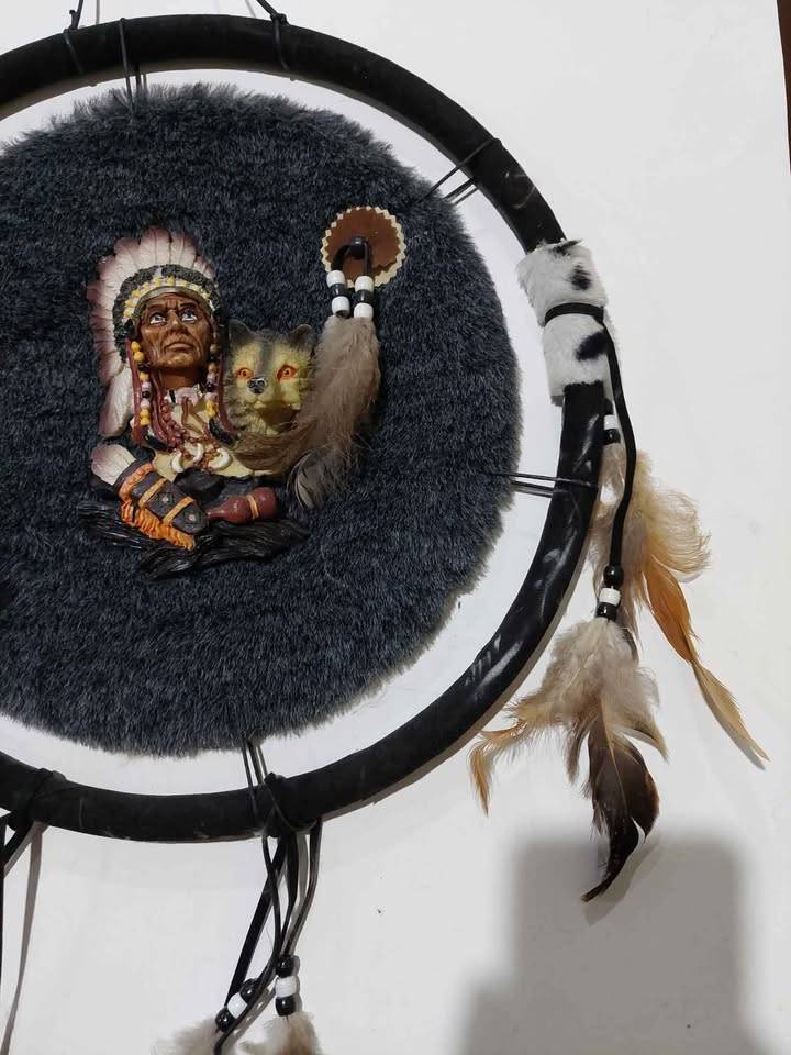 Native American dream catcher decor art 14.5" - photo 3