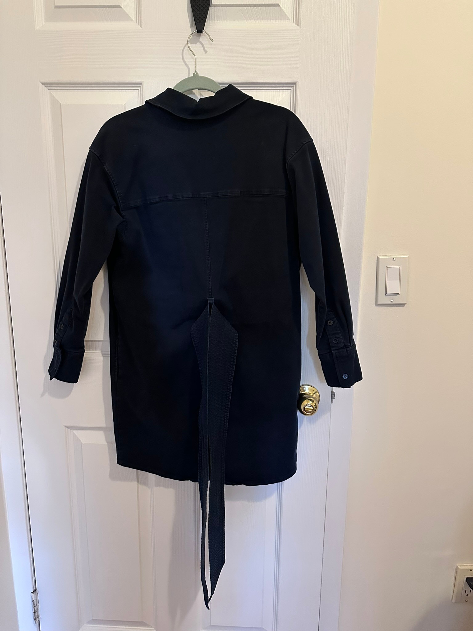 Marissa Webb Belted Utility Shirt Dress - Navy - photo 4