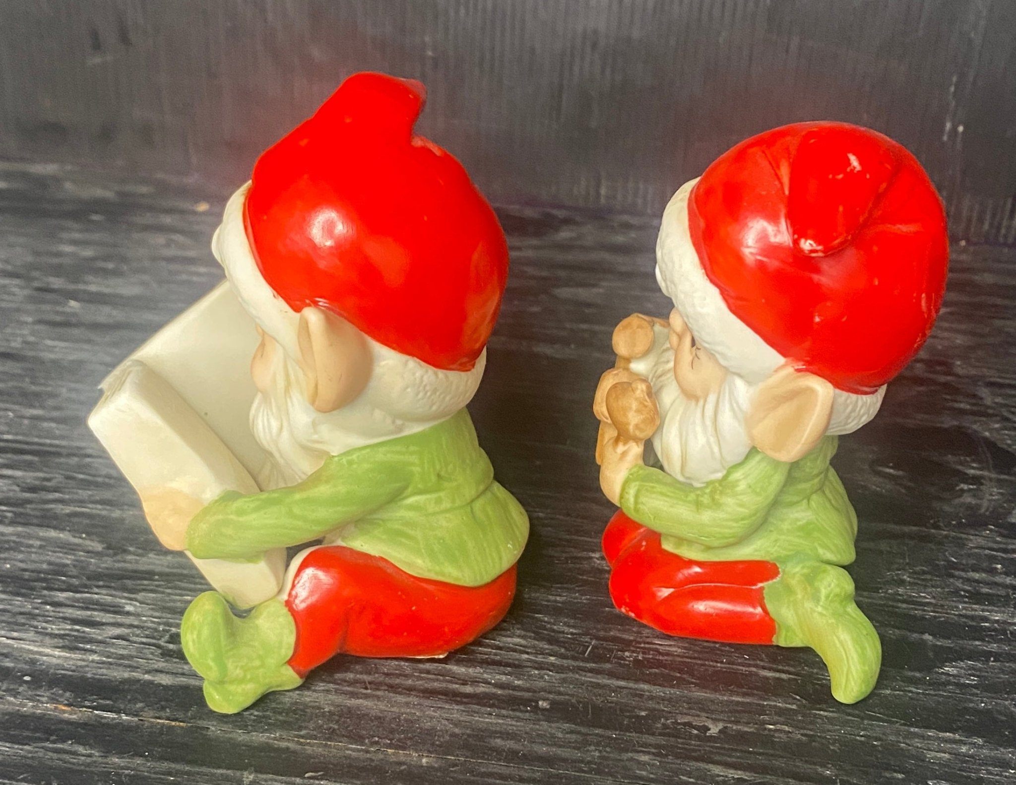 Rare Vintage Homco Elf Christmas Figurines - photo 5
